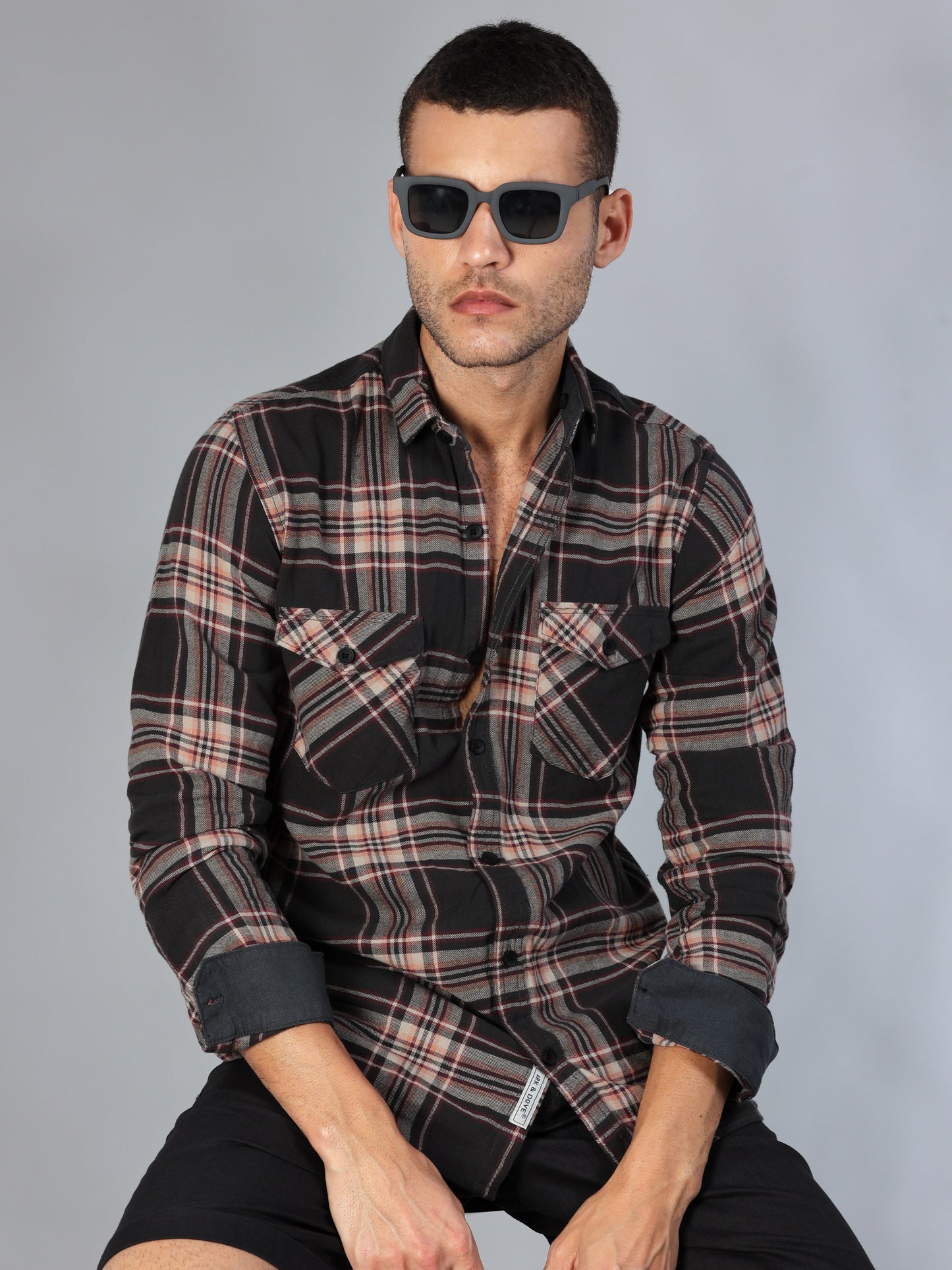 Freetown Black Brown Check Shirt