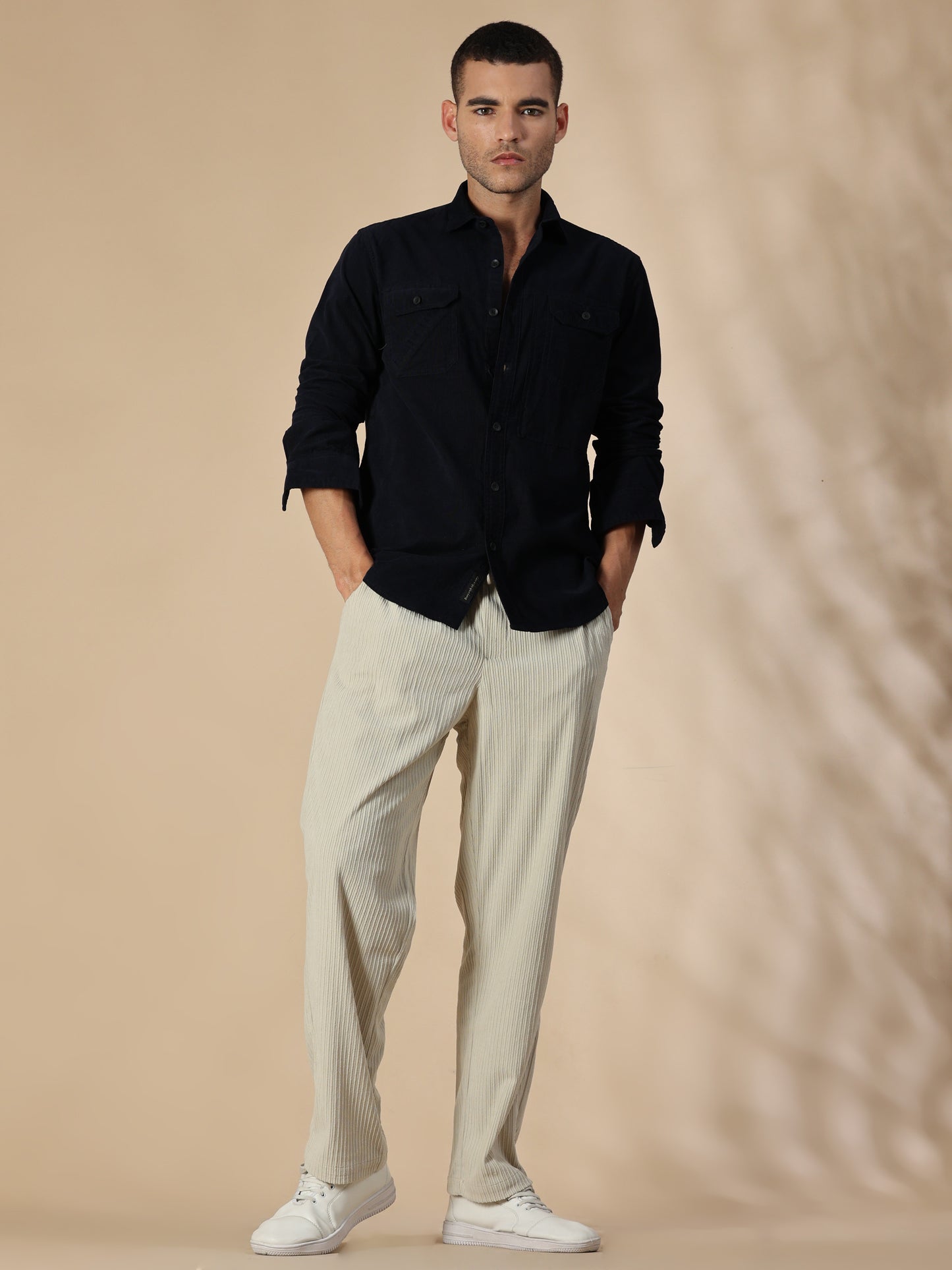 Cordoba Navy Corduroy Shirt