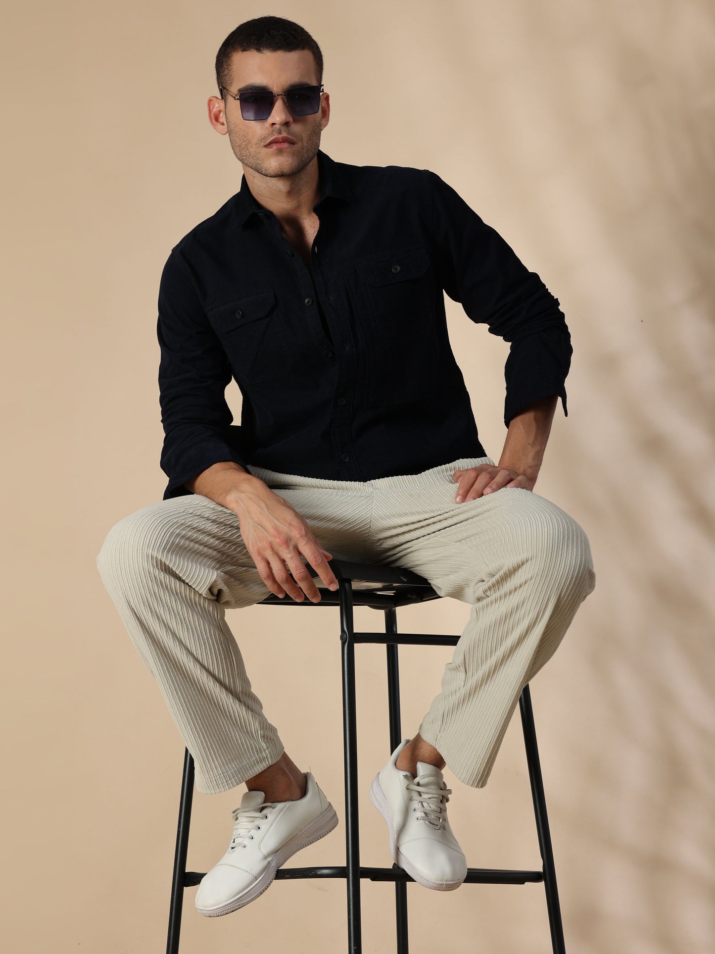 Cordoba Navy Corduroy Shirt