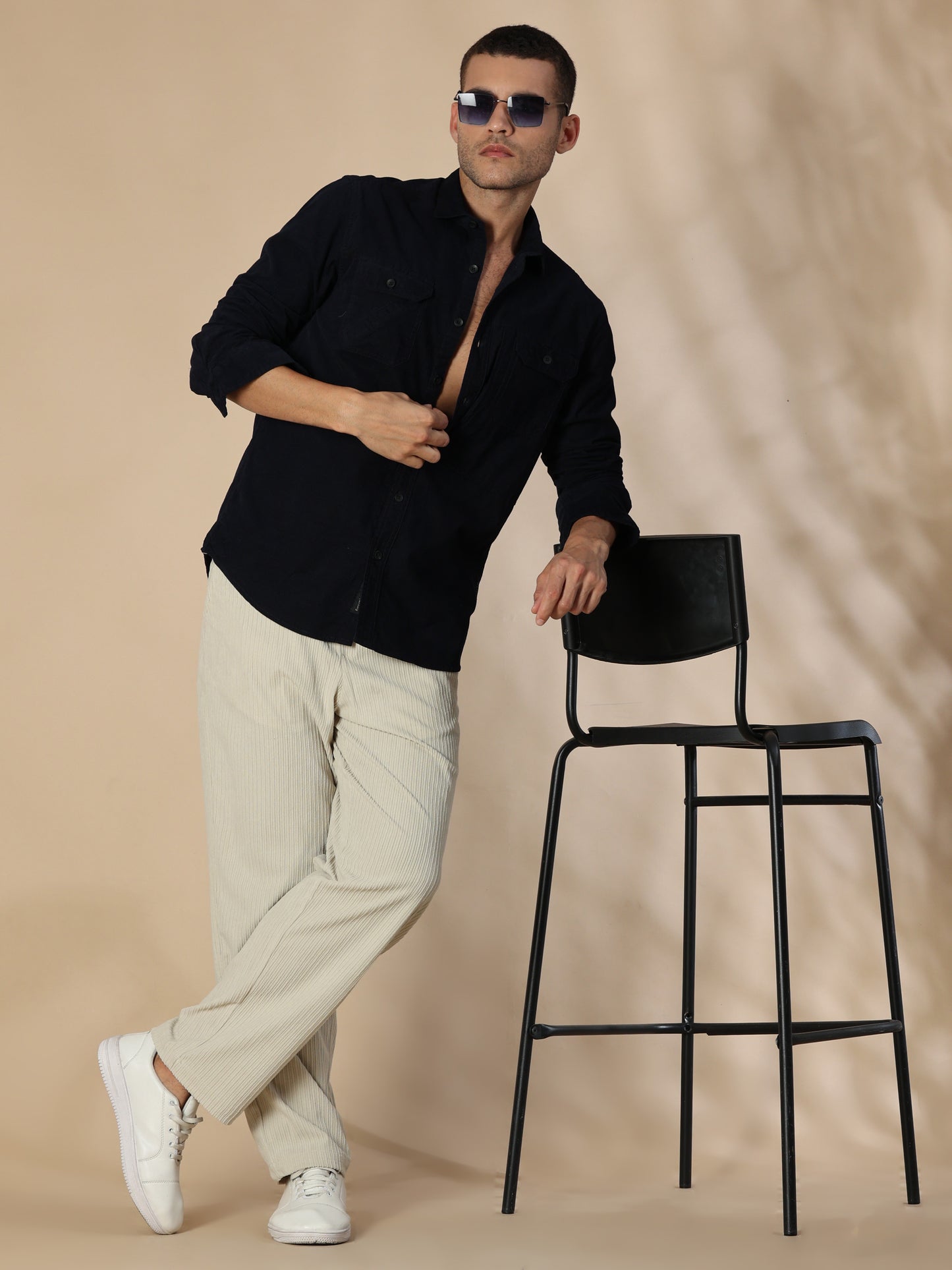 Cordoba Navy Corduroy Shirt