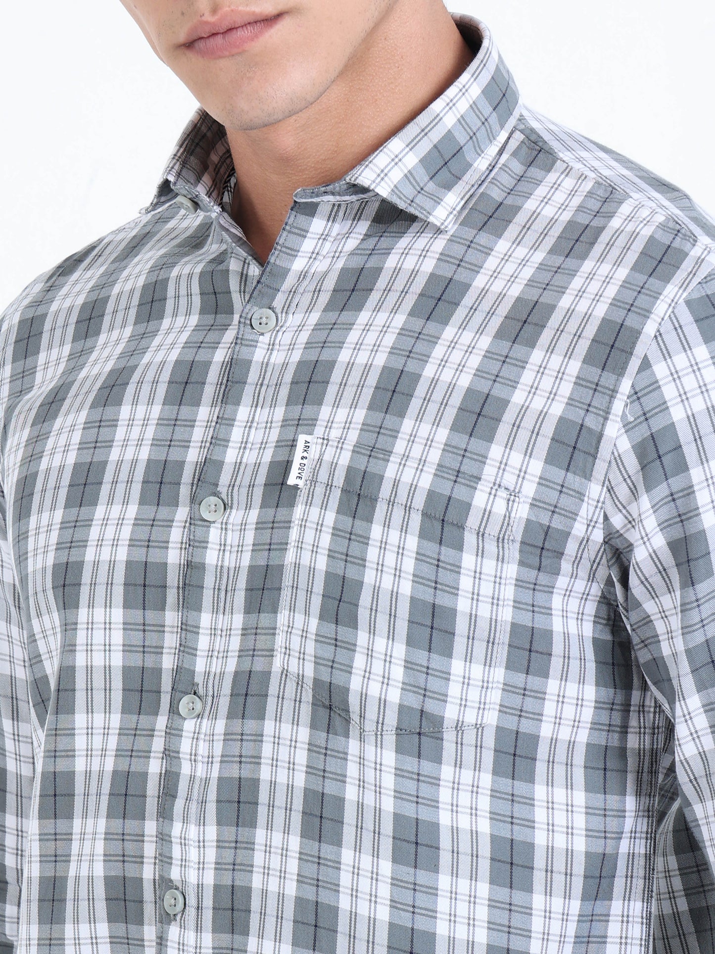 Kobe carbon Grey Check Shirt
