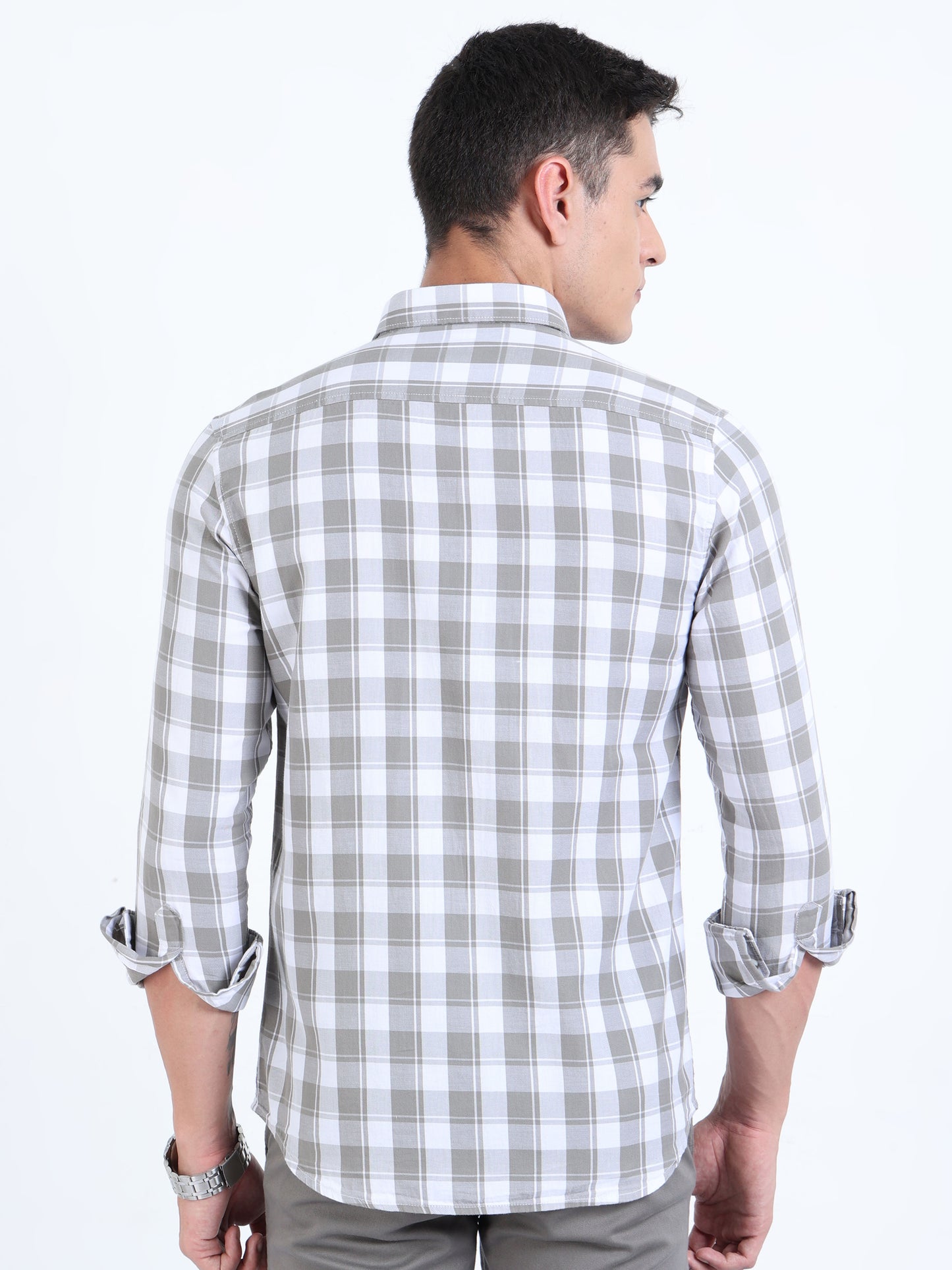 Kobe Ash Grey check shirt