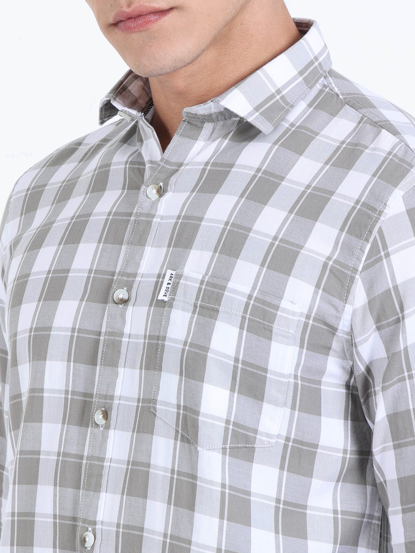 Kobe Ash Grey check shirt