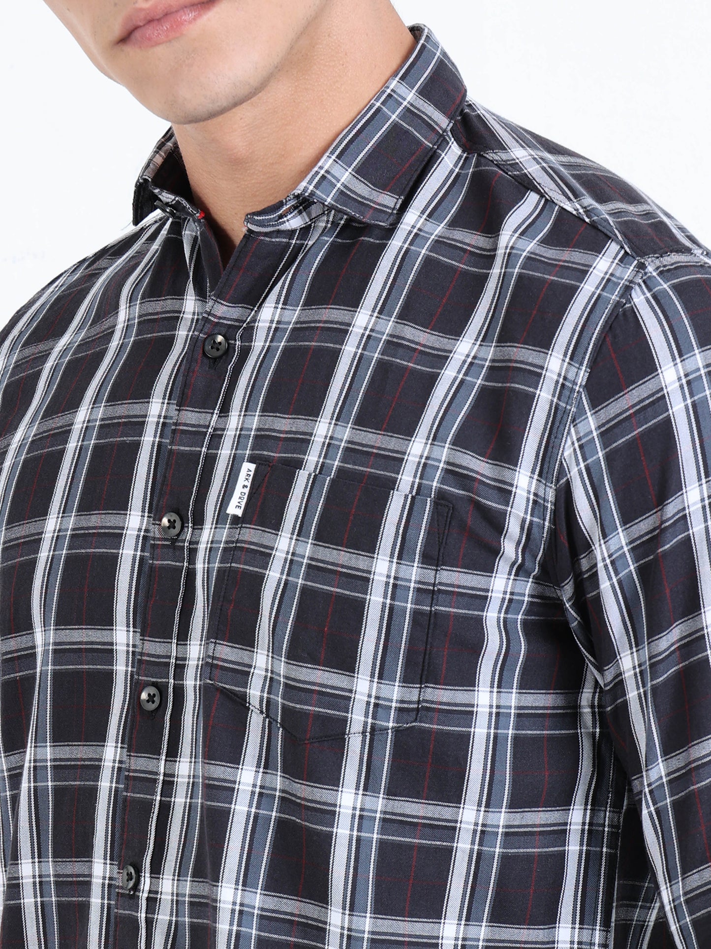 Kobe Bright Grey Check Shirt