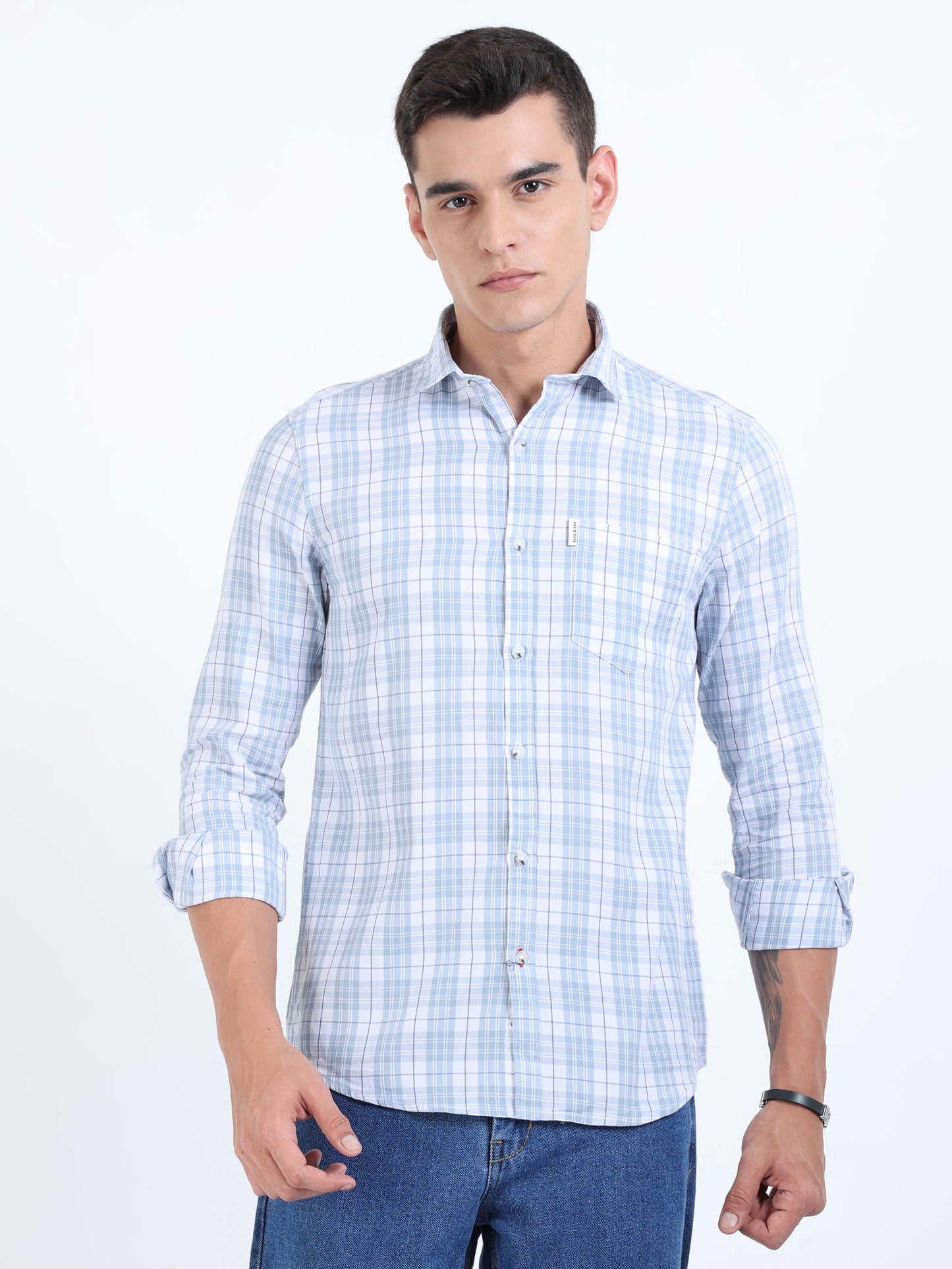 Kobe Snow Drift & Blue Check Shirt