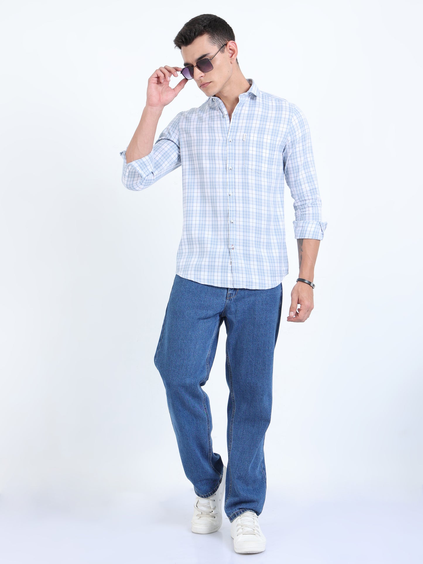 Kobe Snow Drift & Blue Check Shirt