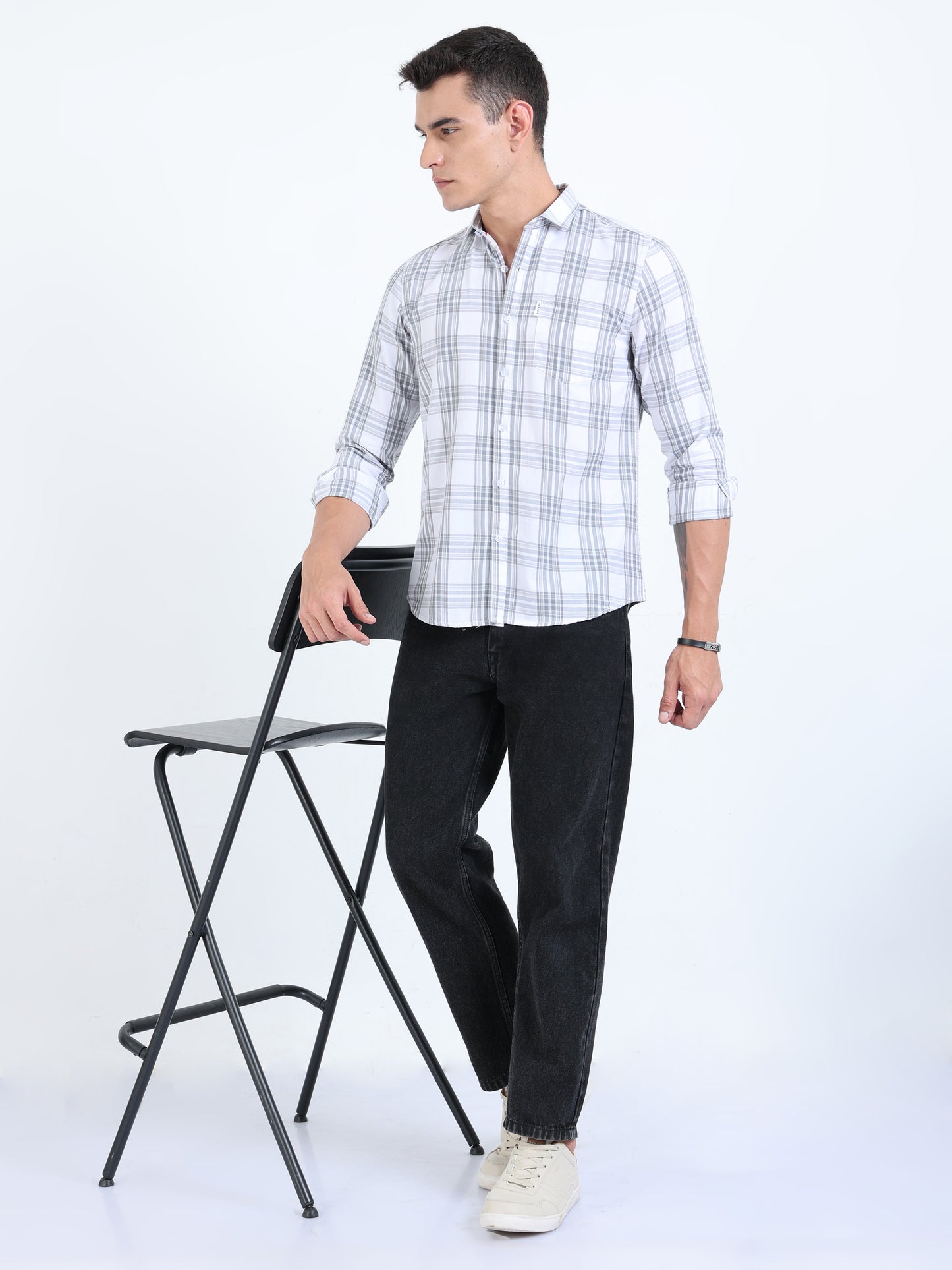 Kobe Snow Drift Blue Check Shirt