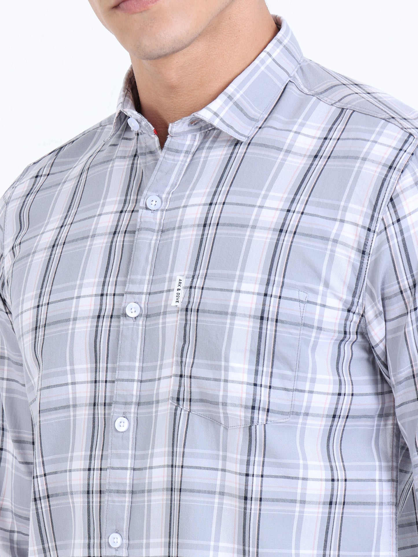 Kobe Lavender Grey Check Shirt
