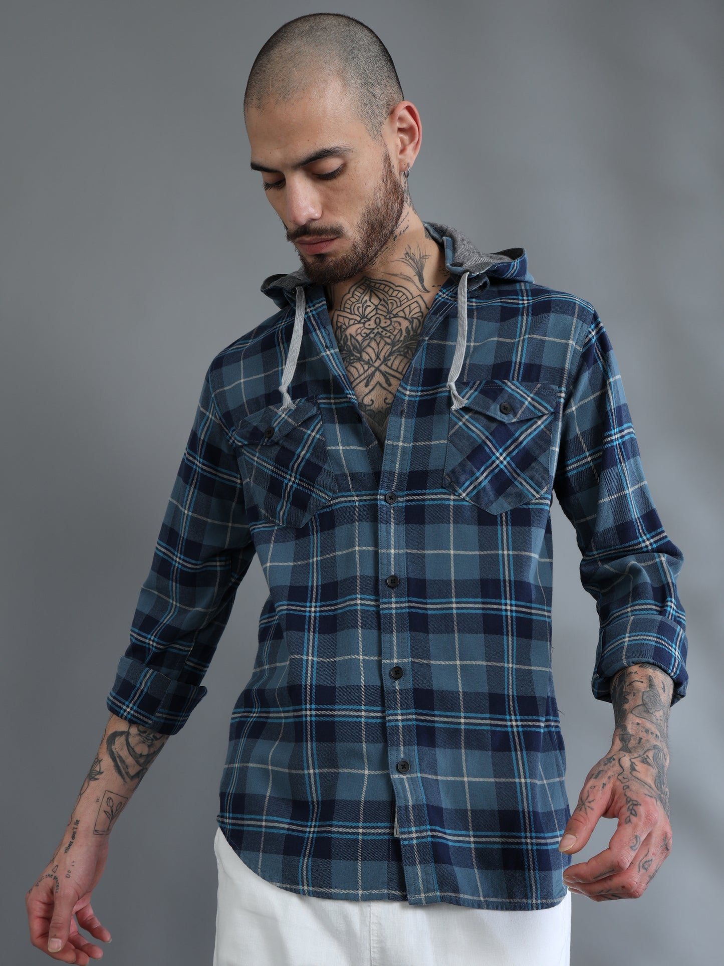 Freetown Blue and Navy Check Shirt