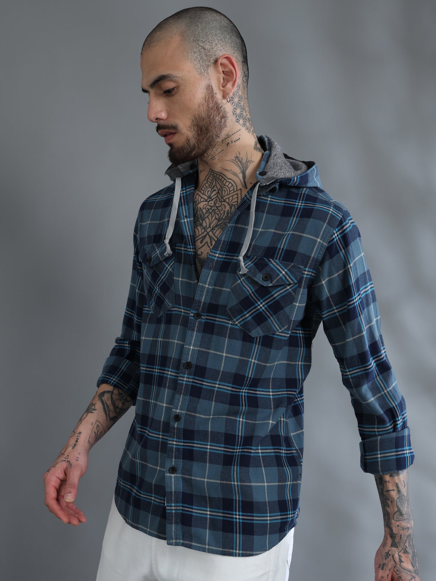 Freetown Blue and Navy Check Shirt