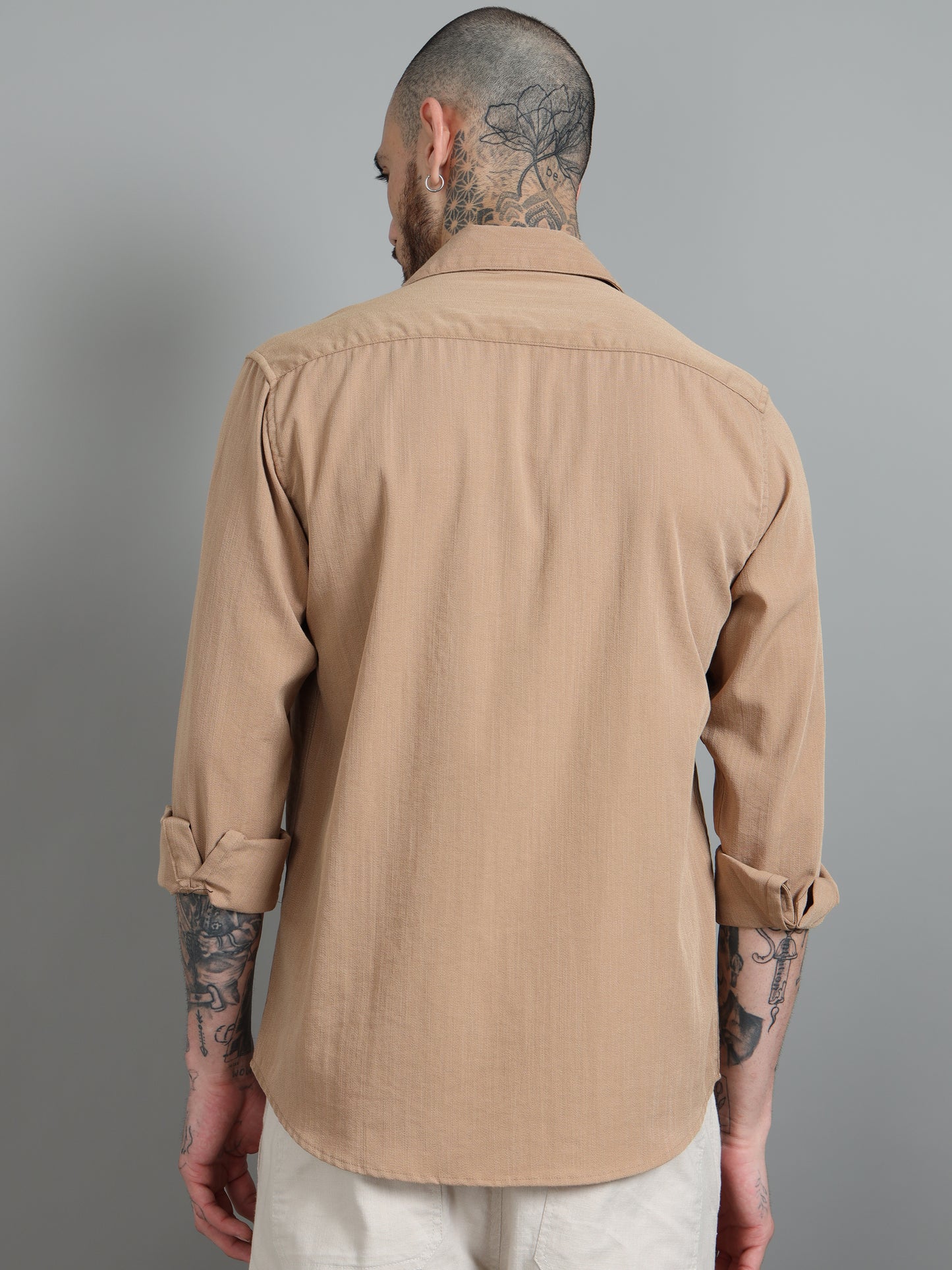 Miami Brown Solid Shirt