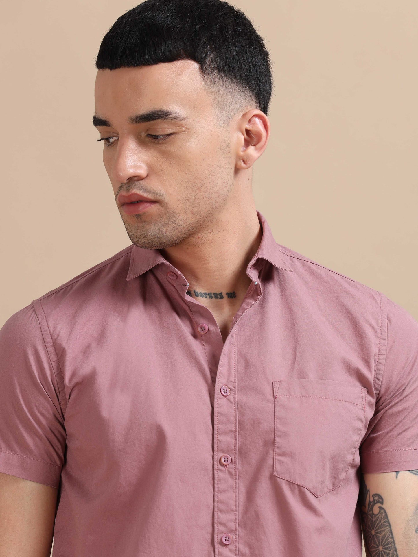 Turkey Dusty Pink Compact Poplin laffer Shirt
