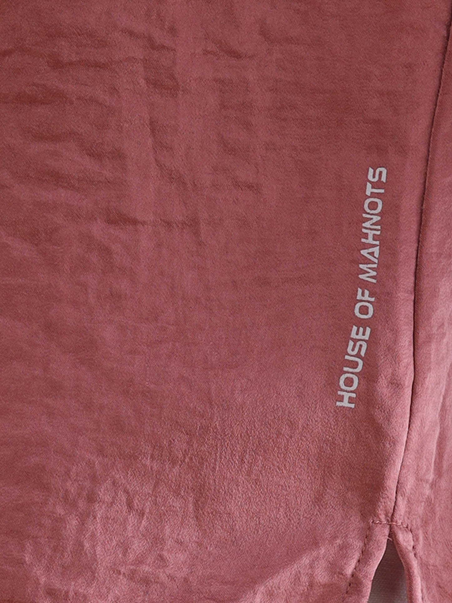 Peach Imported Velvet Casual Solid Shirts