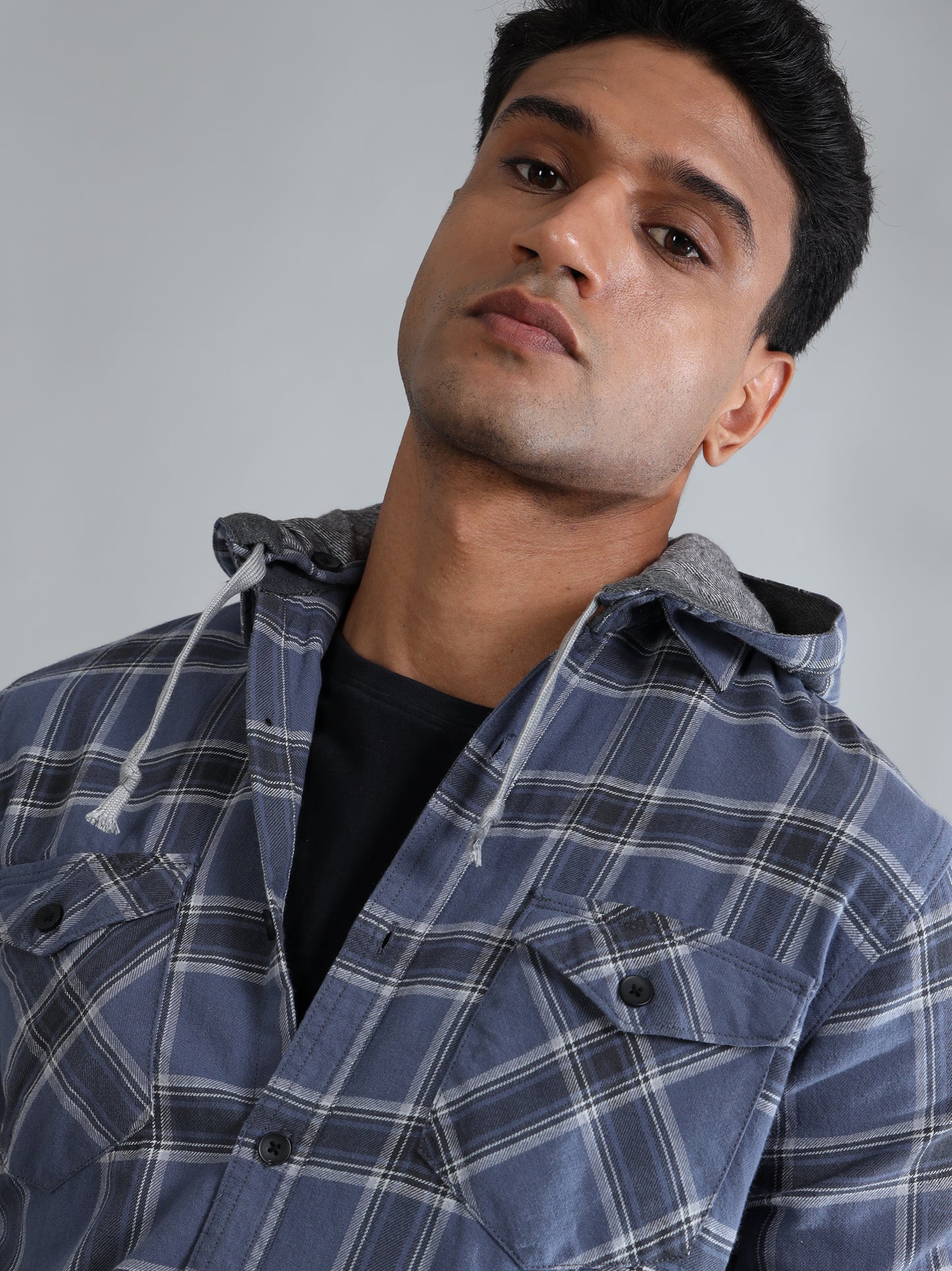 Blue Check Shirt for Men