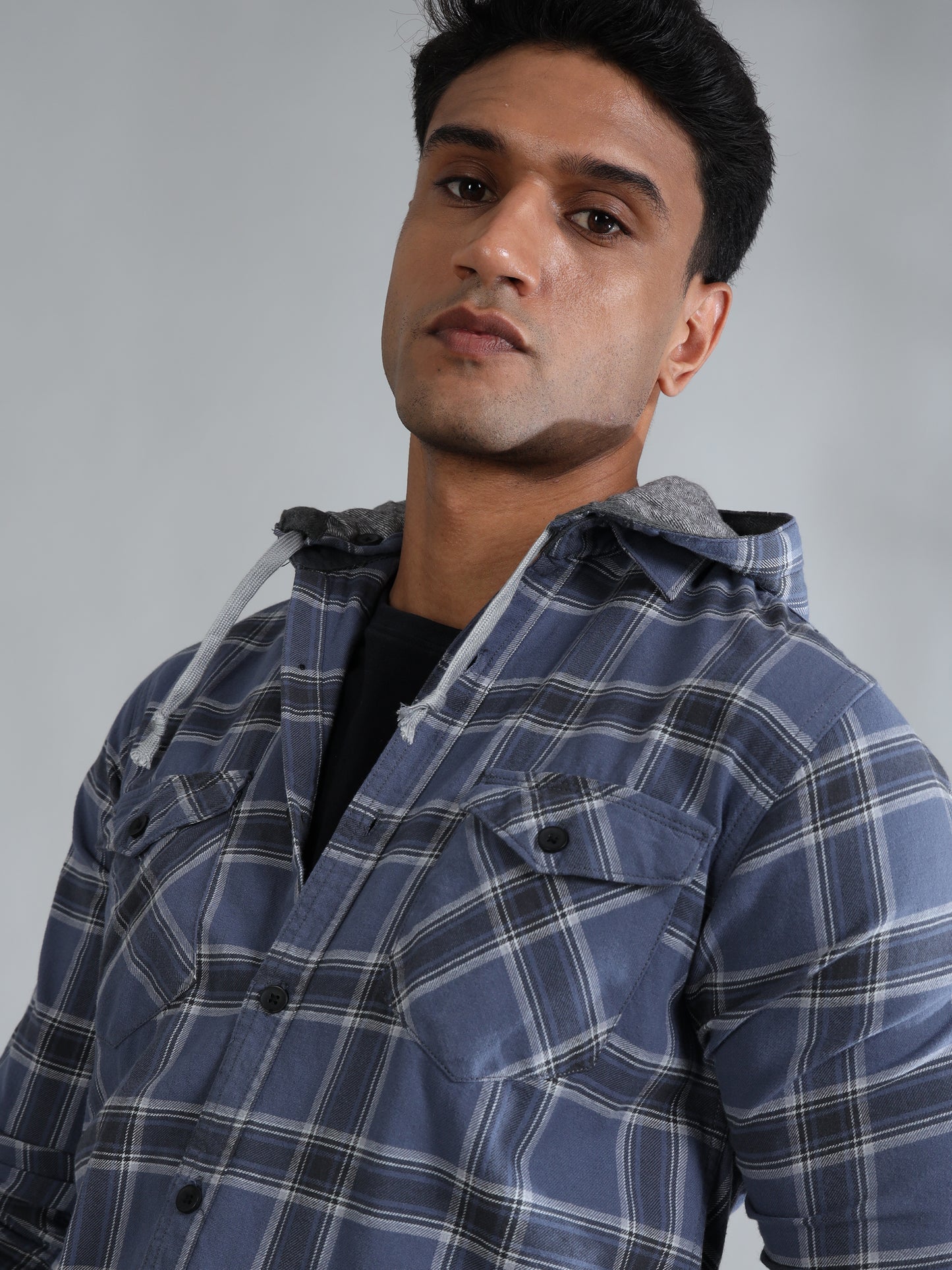 Blue Check Shirt for Men