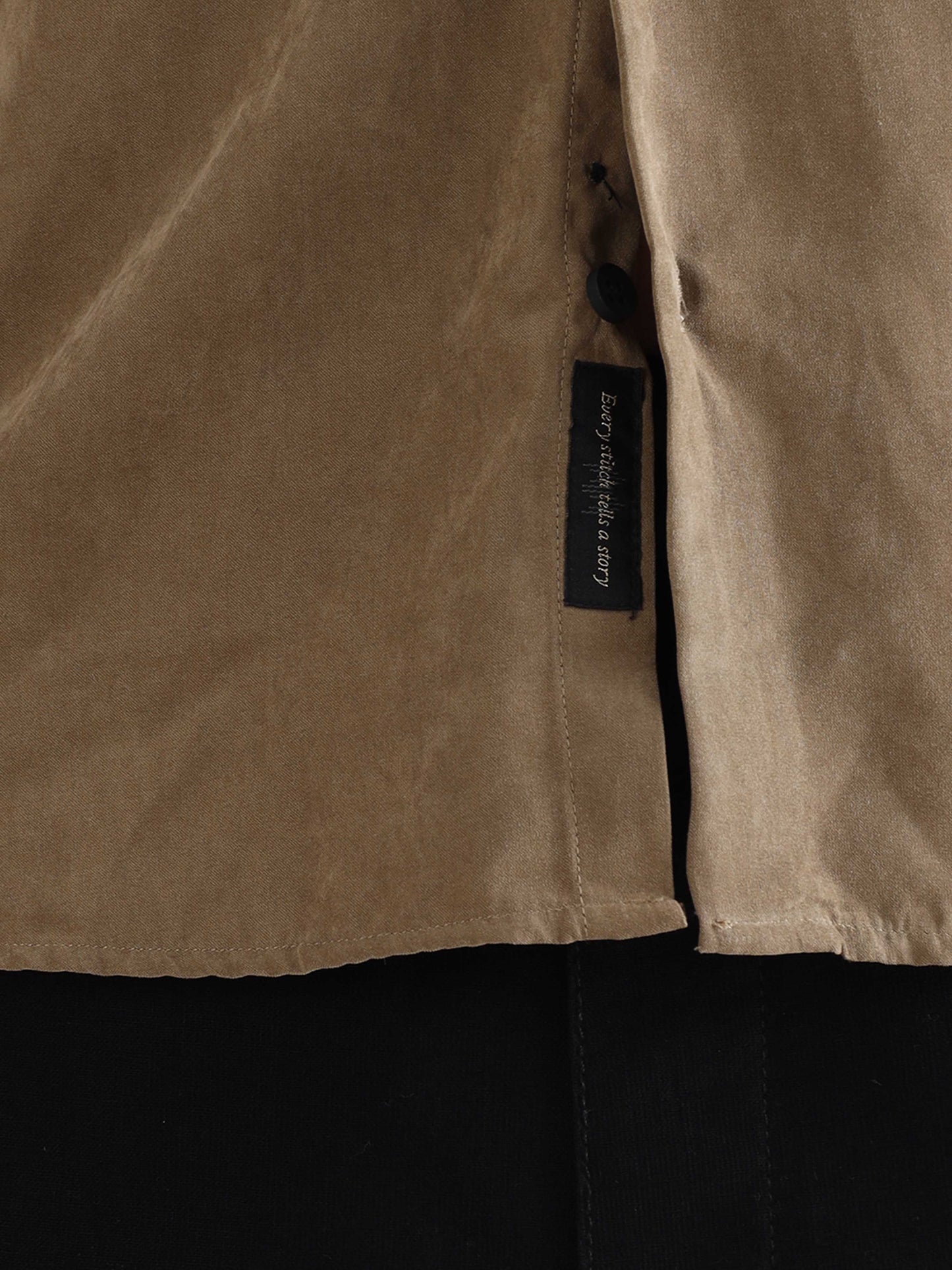 Naples Khaki Imported Velvet Shirt