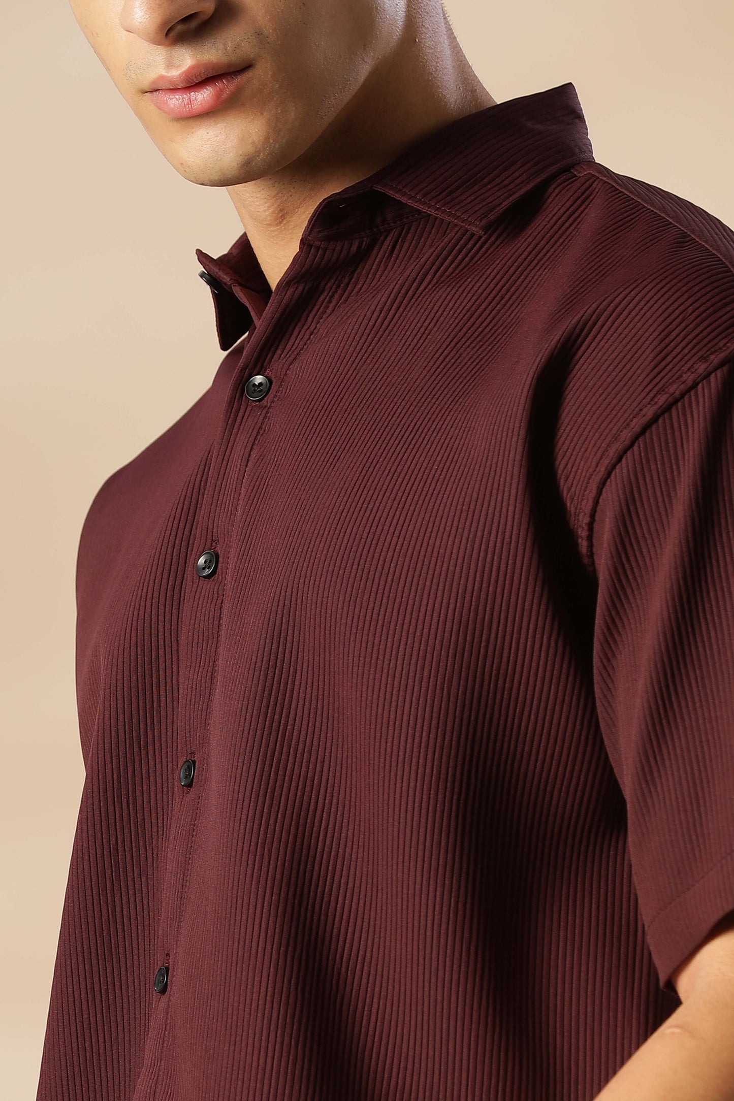 Abuja Maroon Co Ord Set for Men