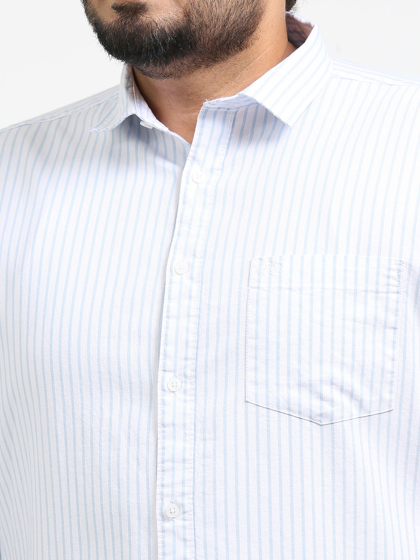 Gandia Link Water Plus Size Striped Shirt