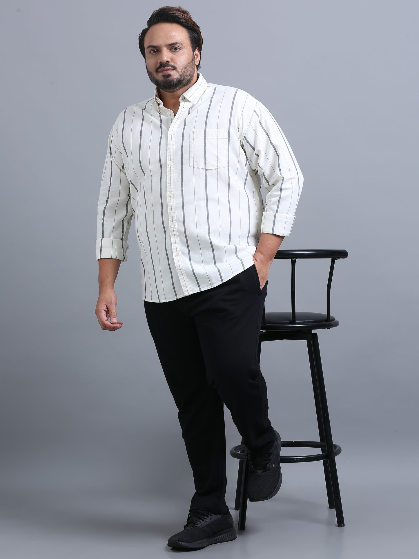 Gandia Sea Shell Plus Size Striped Shirt