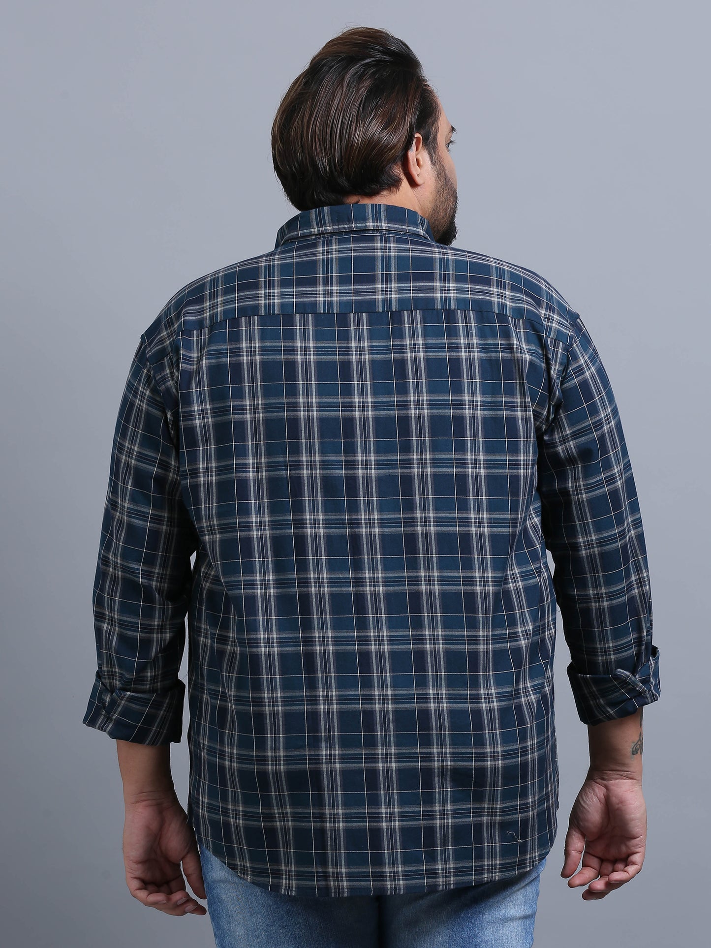 Luxembourg Nile Blue checks shirt