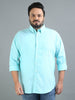 France Foam Plus Size Solid Shirt