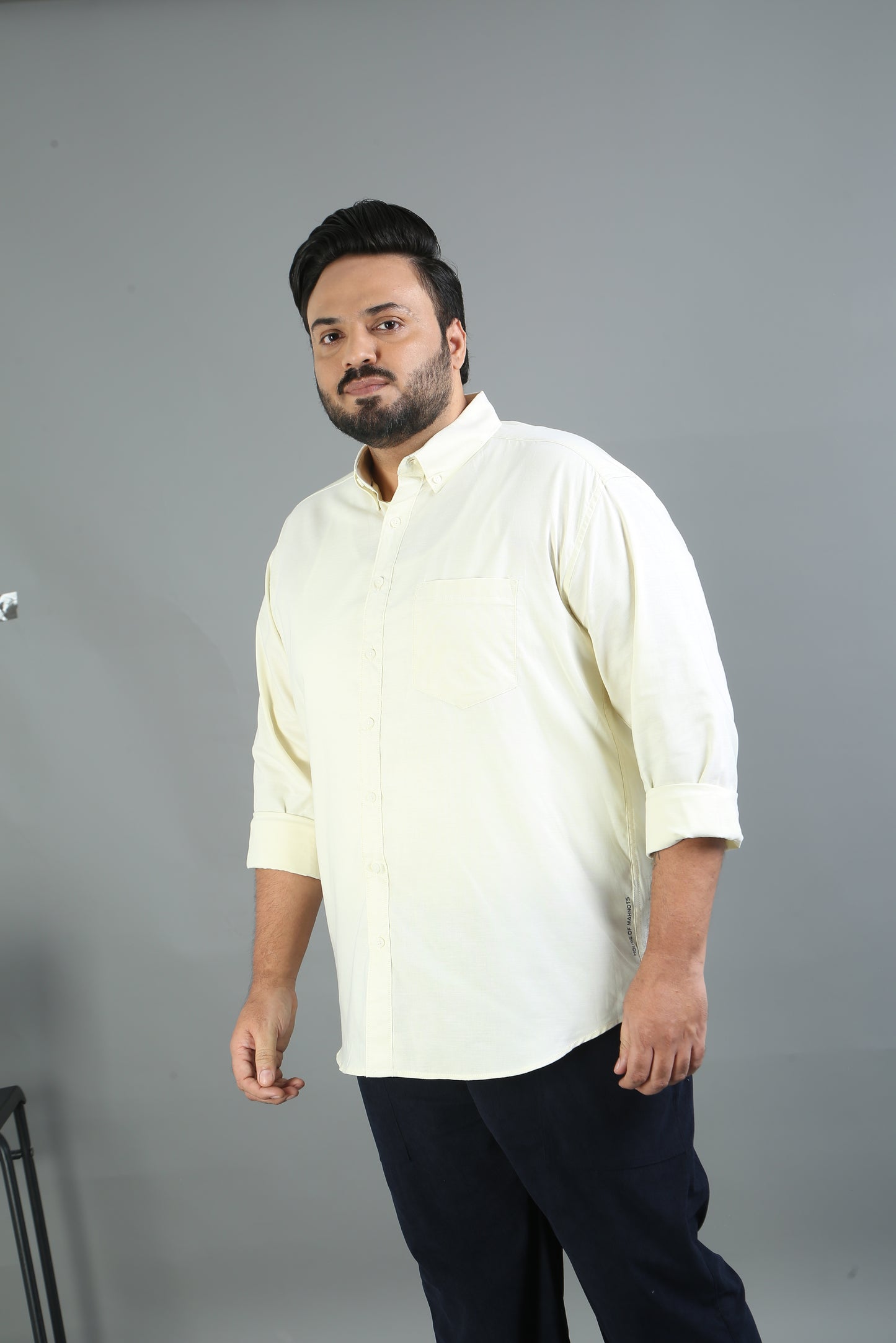 France Mint Plus Size Solid Shirt