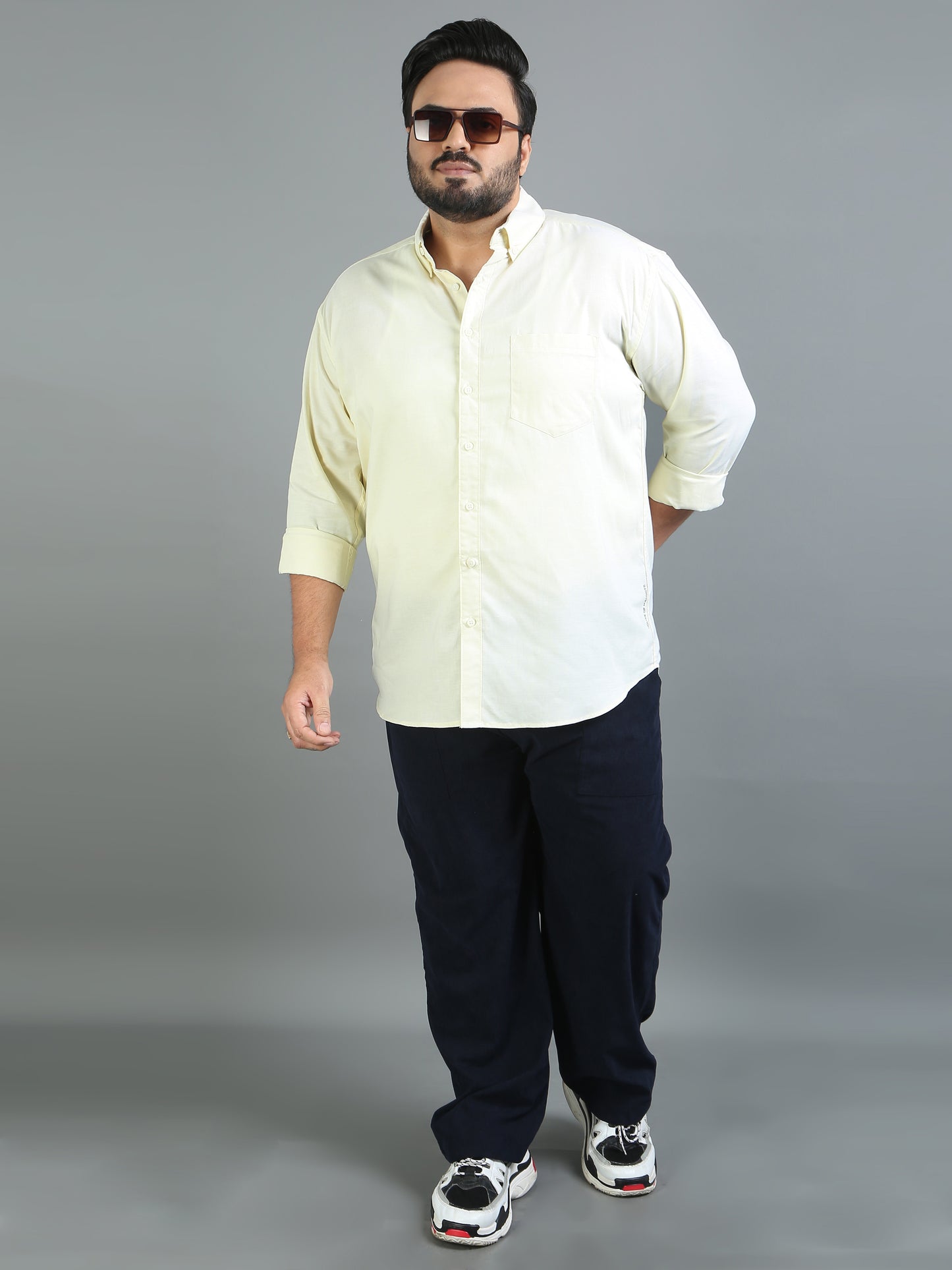 France Mint Plus Size Solid Shirt