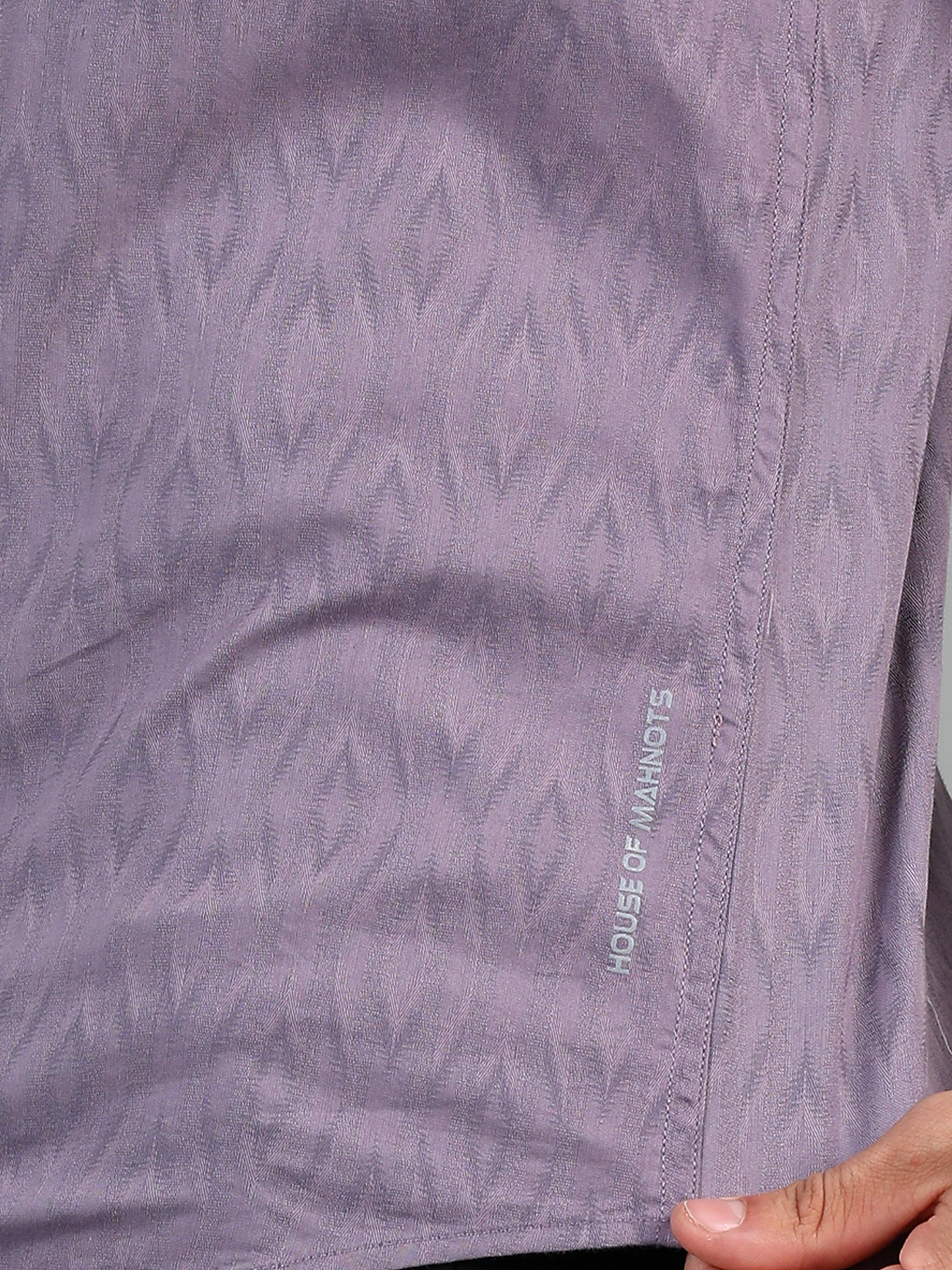 Brisbane Dusty Lavender Jacquard Shirt