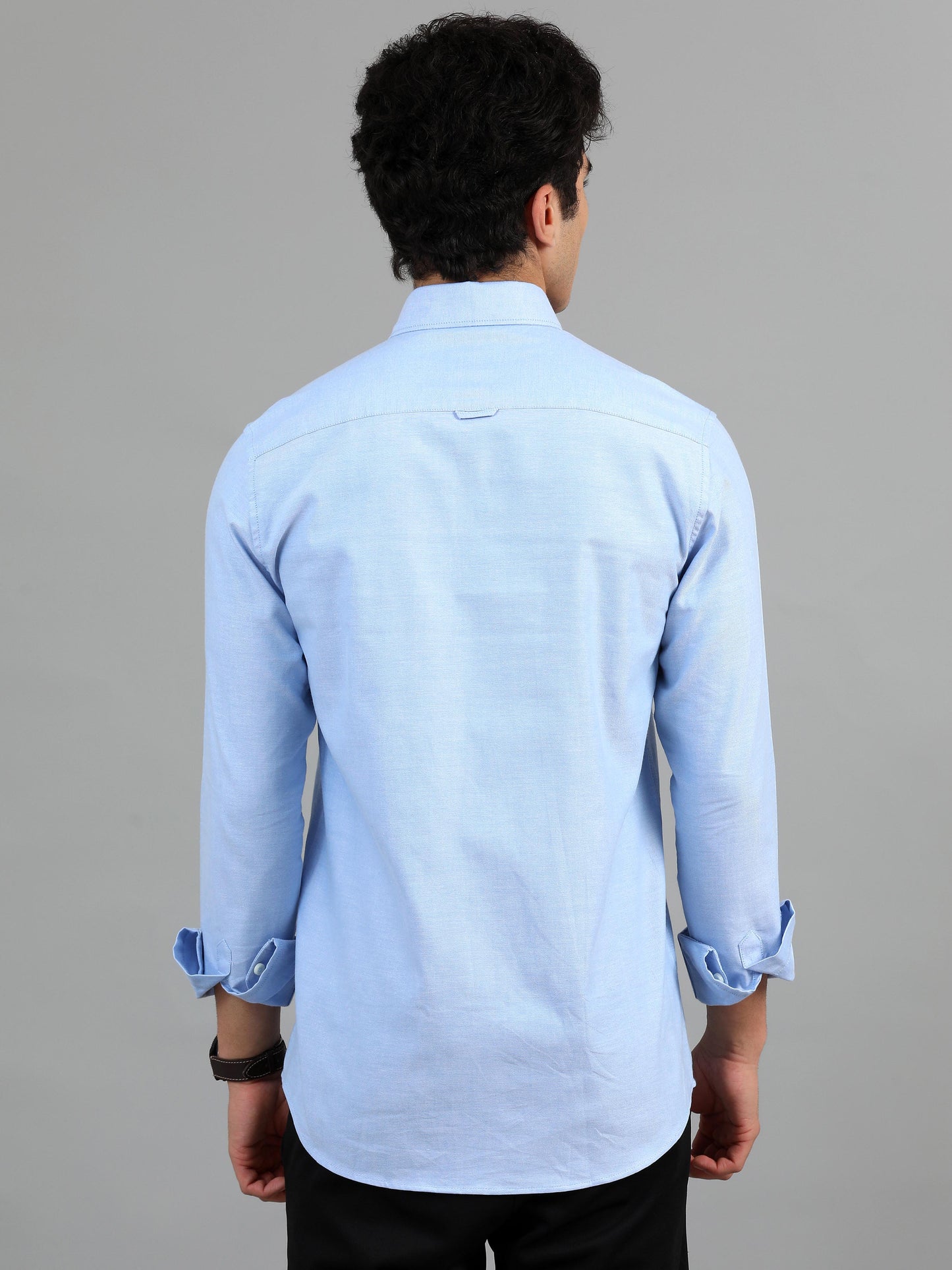 France Tropical blue Statement Solid Shirt