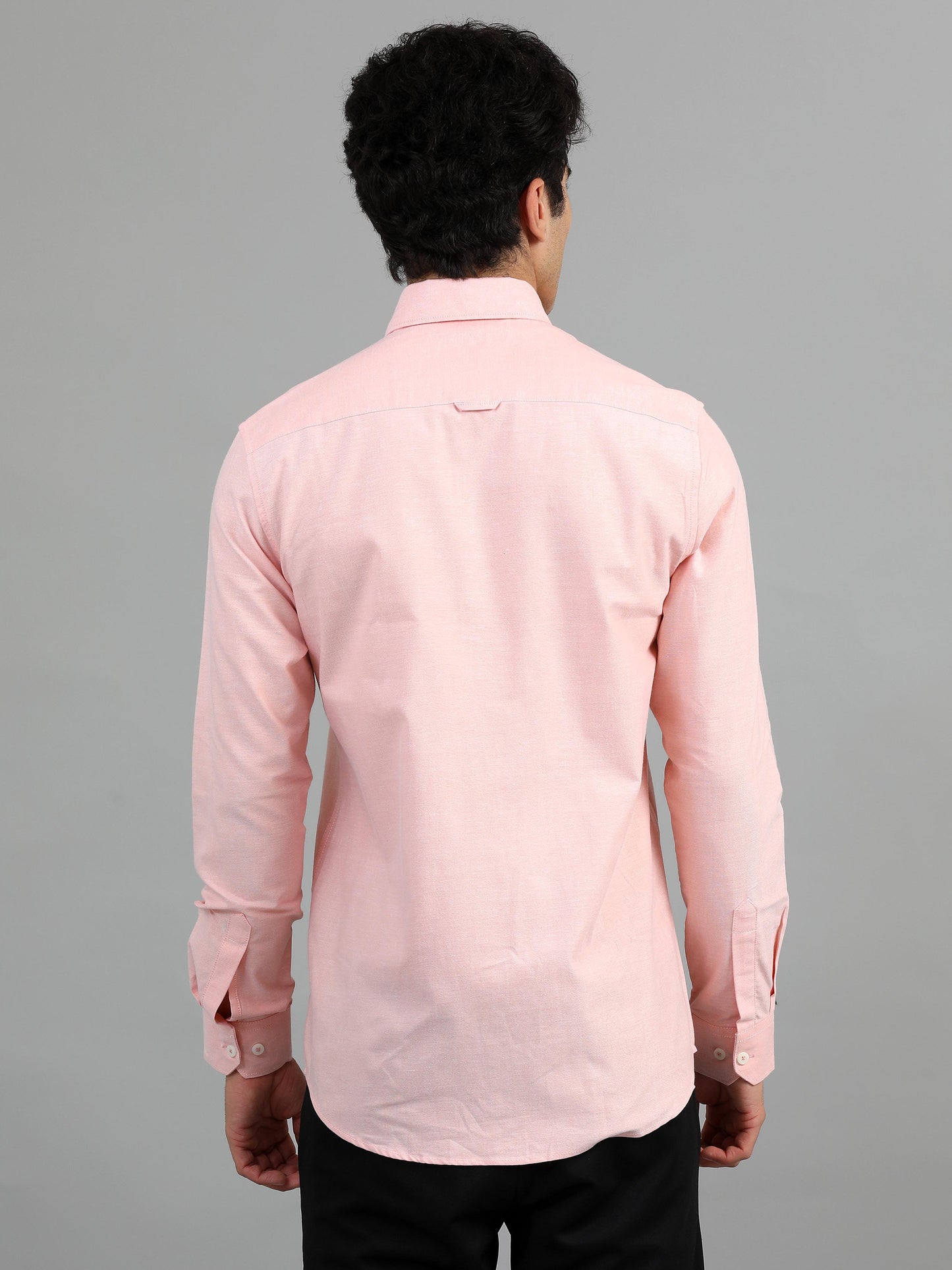 France Oyster Pink Statement Solid Shirt