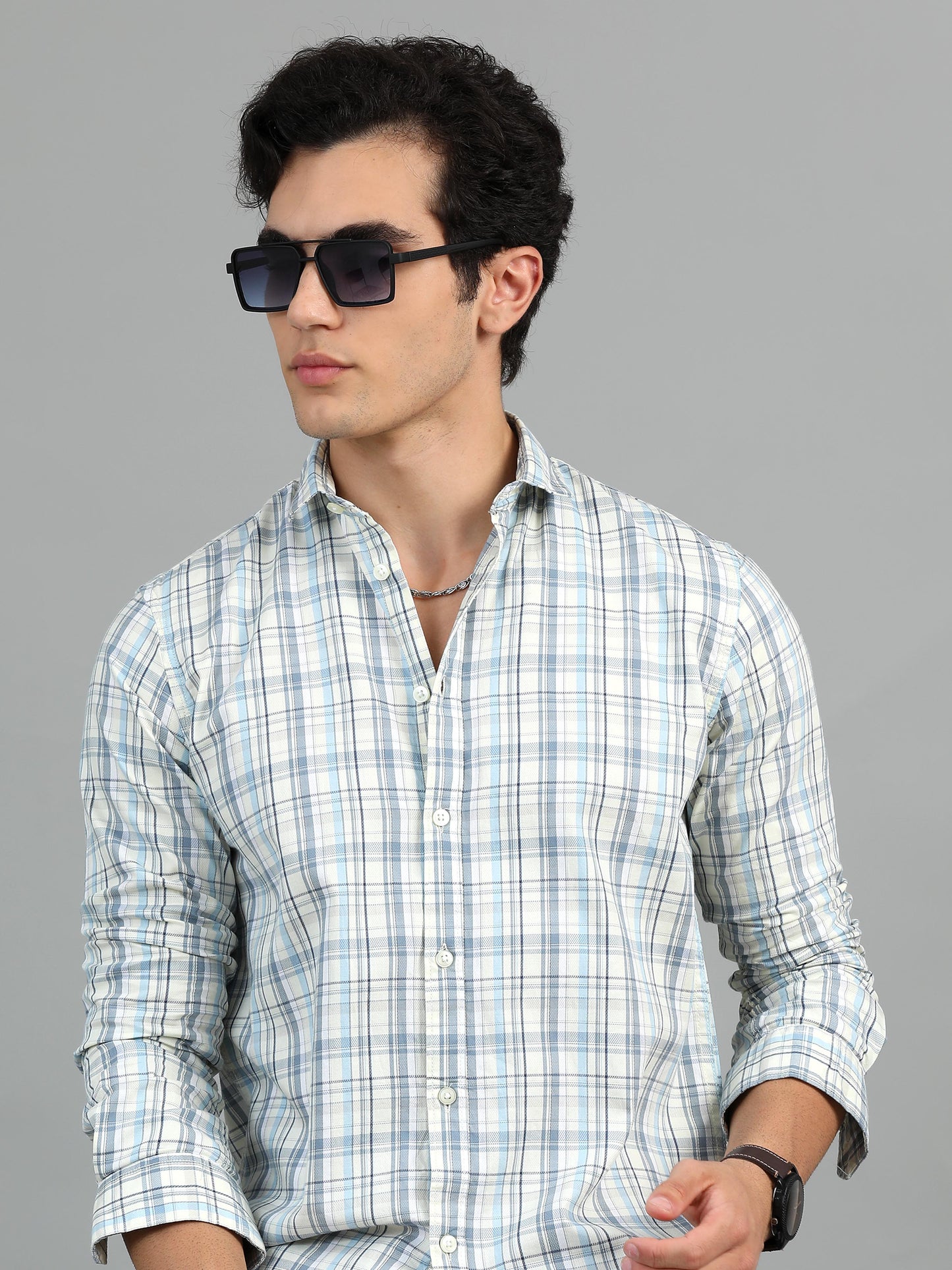 Darwin Snow drift Timeless Check shirt