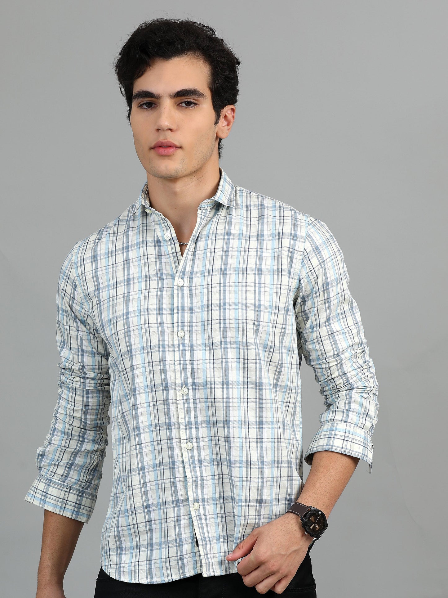 Darwin Snow drift Timeless Check shirt