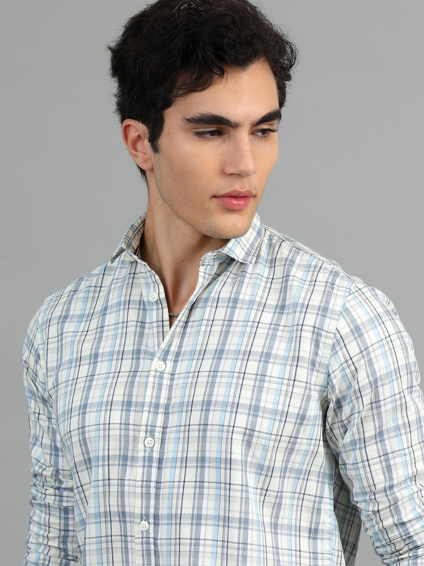 Darwin Snow drift Timeless Check shirt
