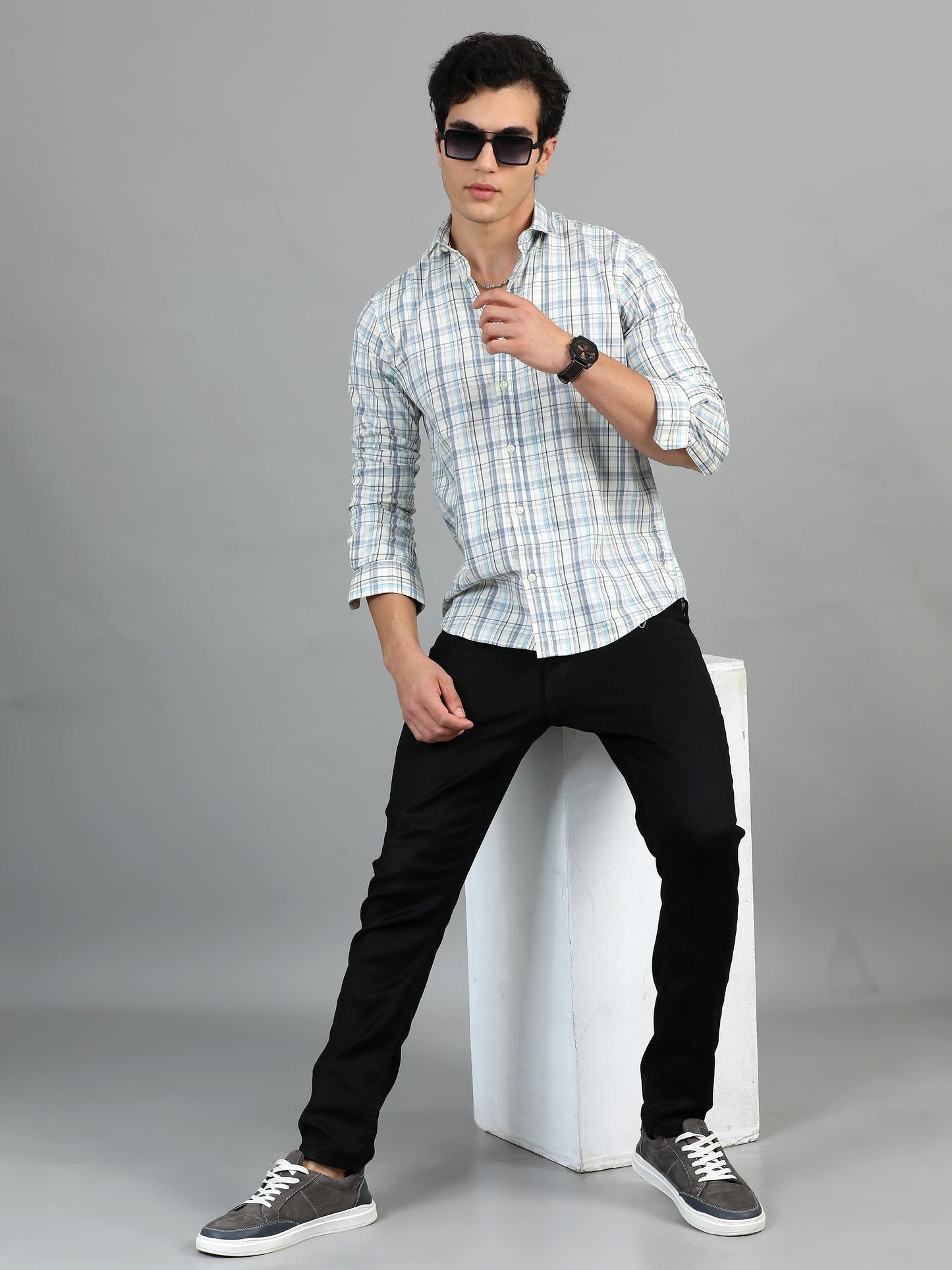 Darwin Snow drift Timeless Check shirt