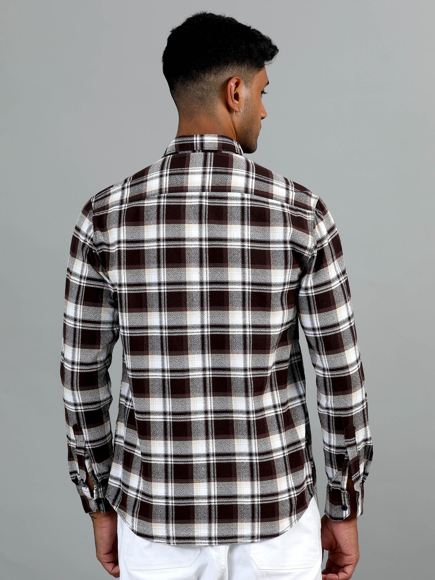 Scuderia Brown Checks Shirt