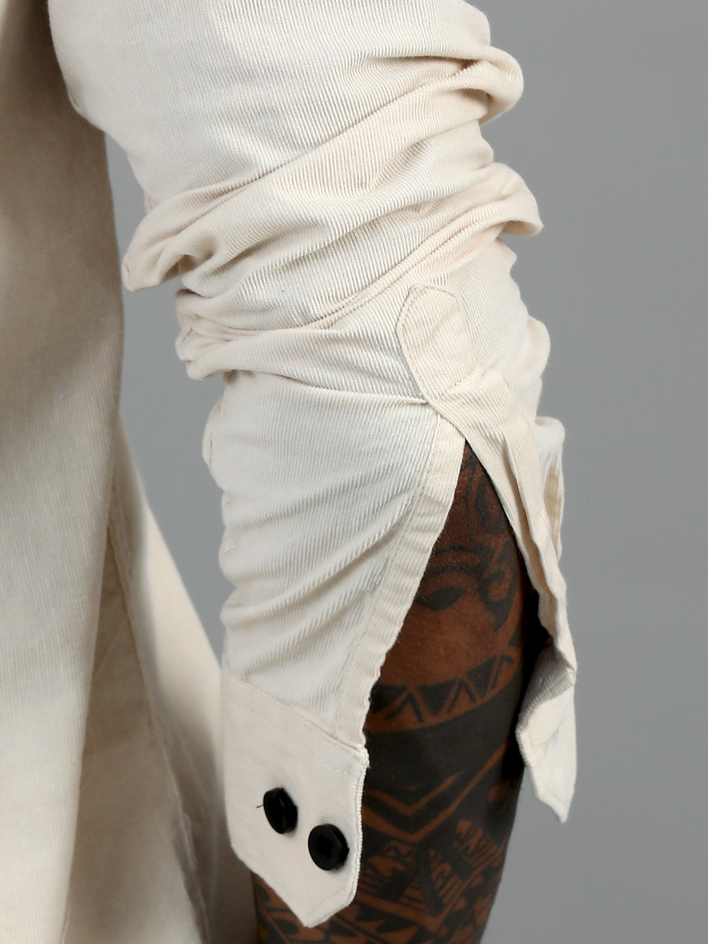 Vancouver Premium Cotton Cream Corduroy Double Pocket Shirt