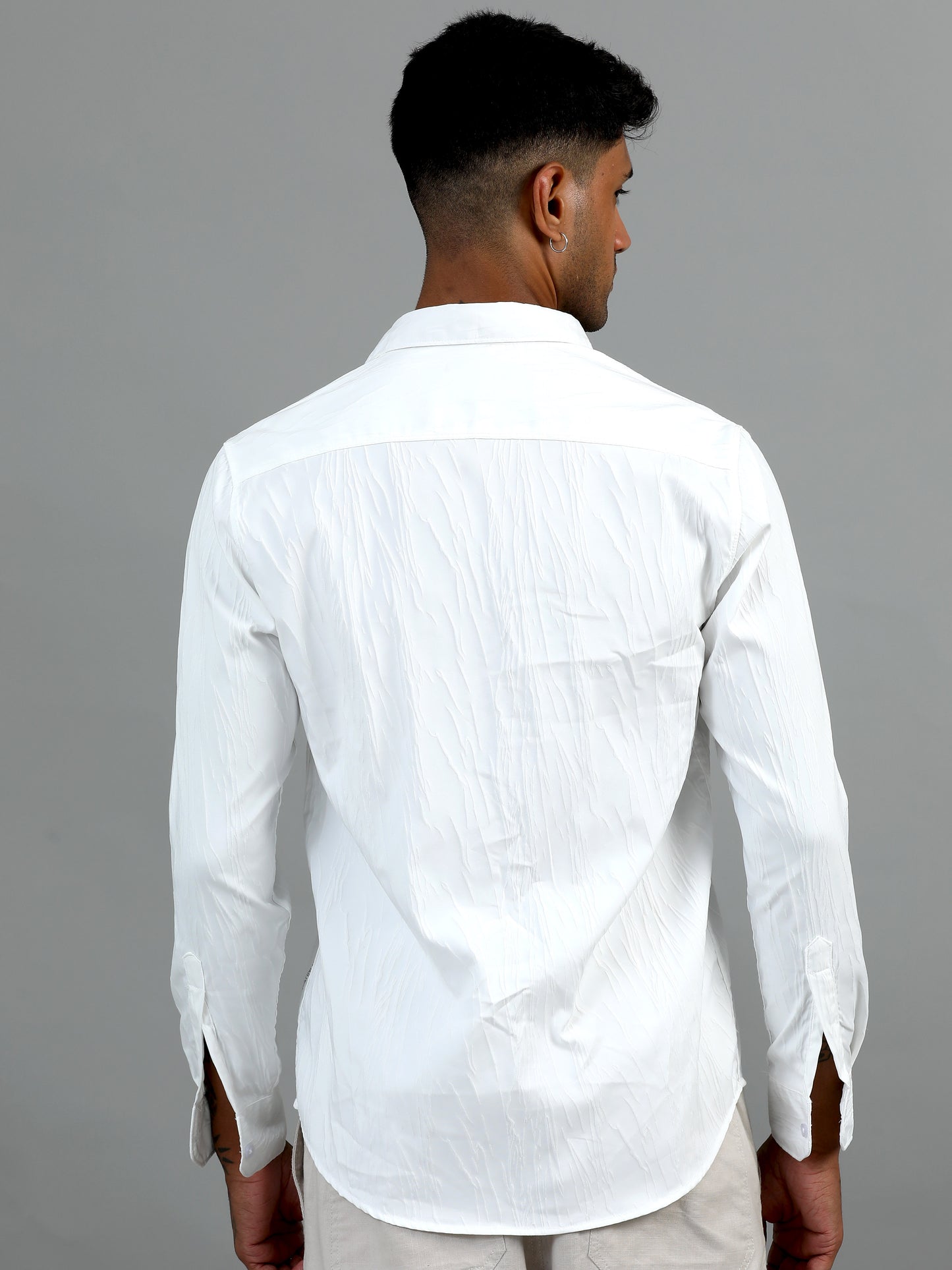 Hull White Textured Shirt