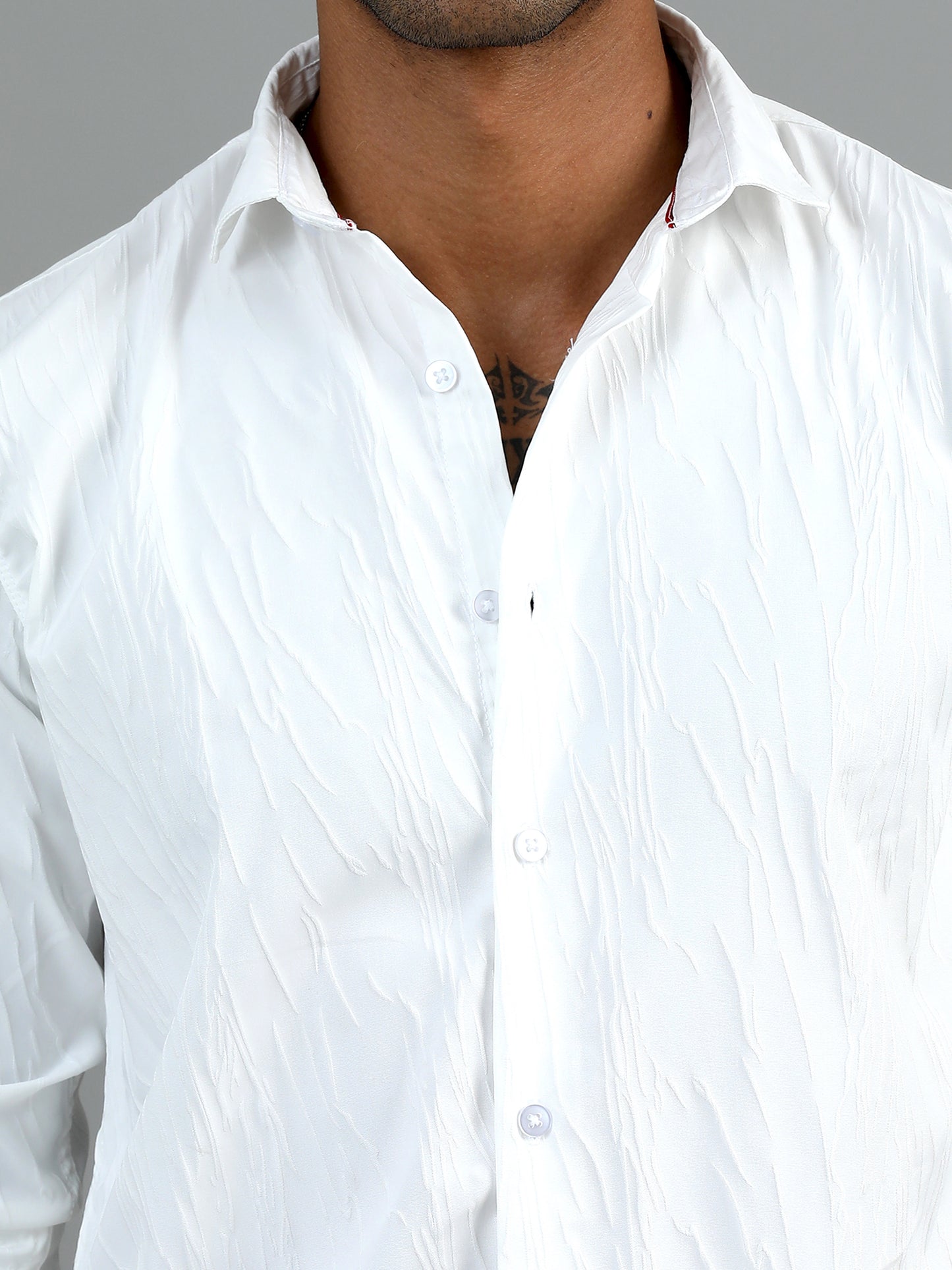 Hull White Textured Shirt