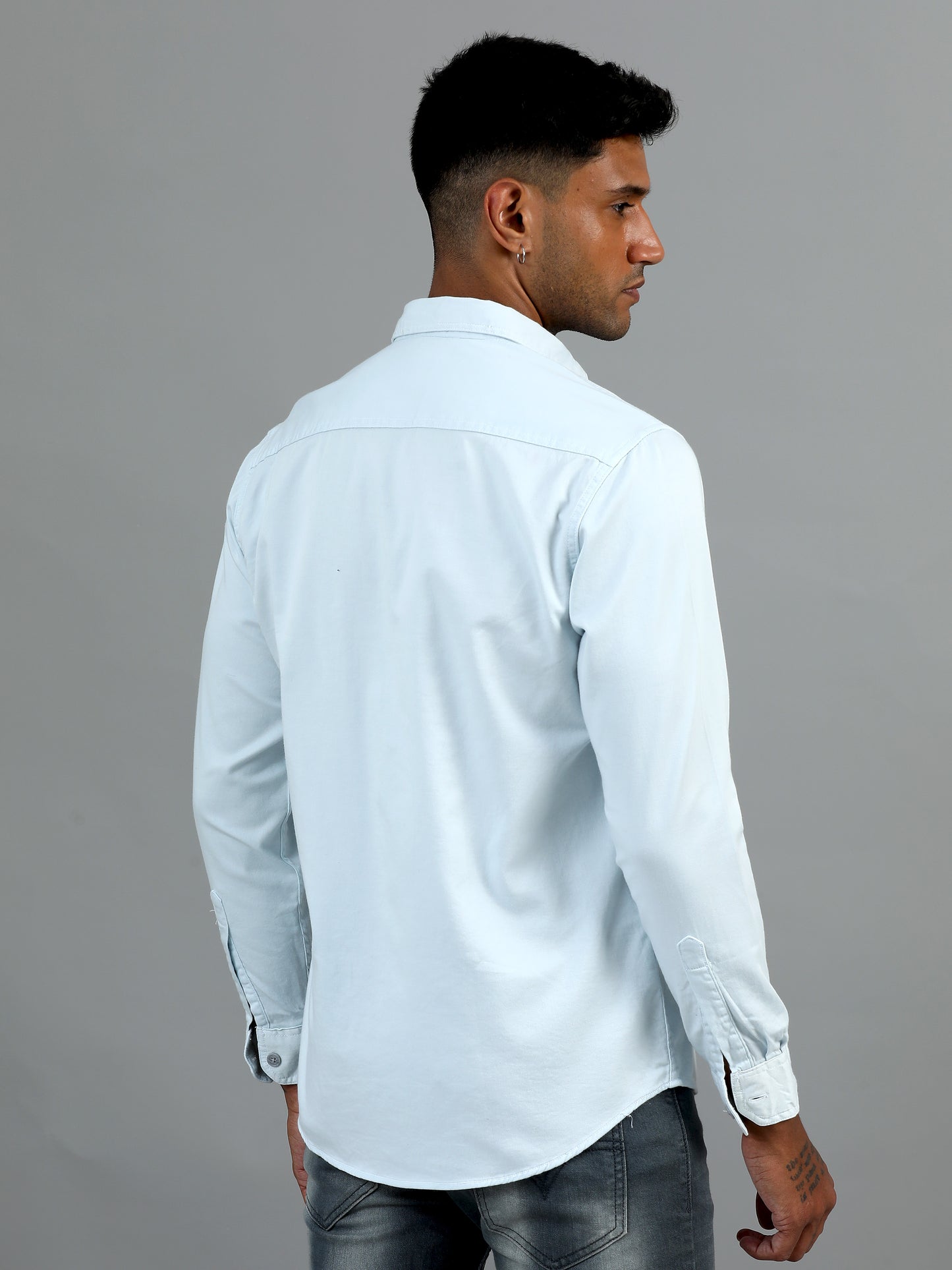 Greece Double Pocket White Shirt