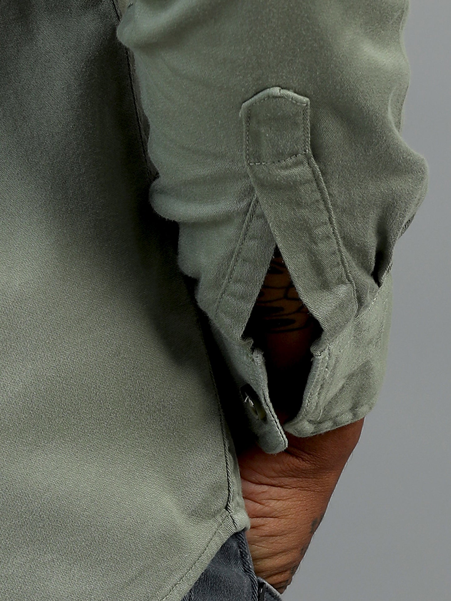 Greece Double Pocket Green Shirt