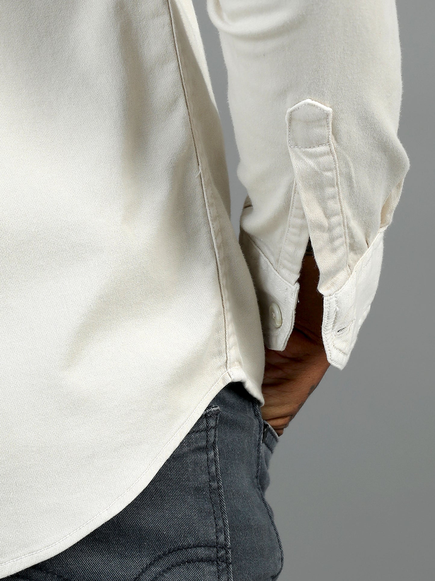 Greece Double Pocket Cream Shirt