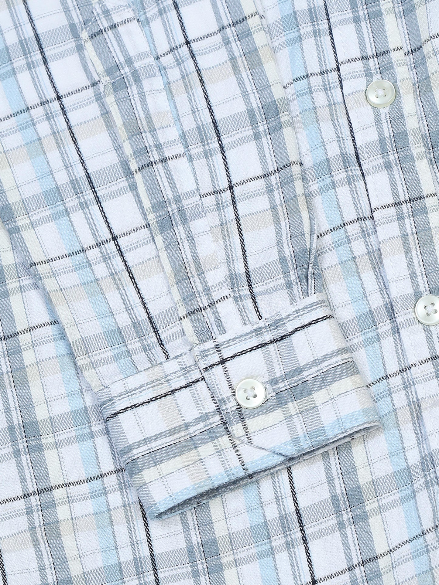 Darwin Titan White and blue Timeless check shirt