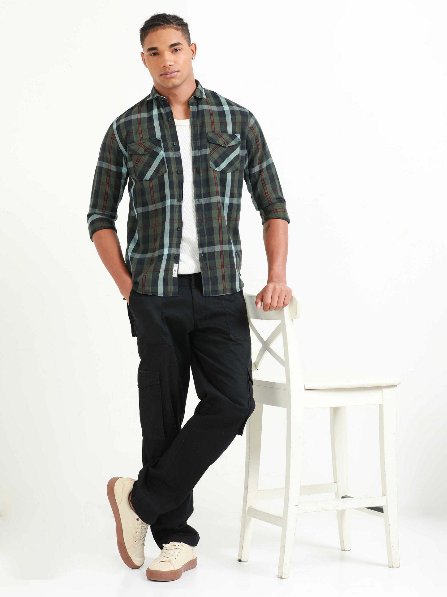 Phoenix Green Check Shirt