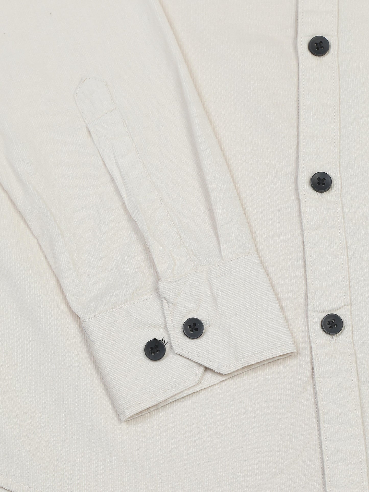Vancouver Premium Cotton Cream Corduroy Double Pocket Shirt