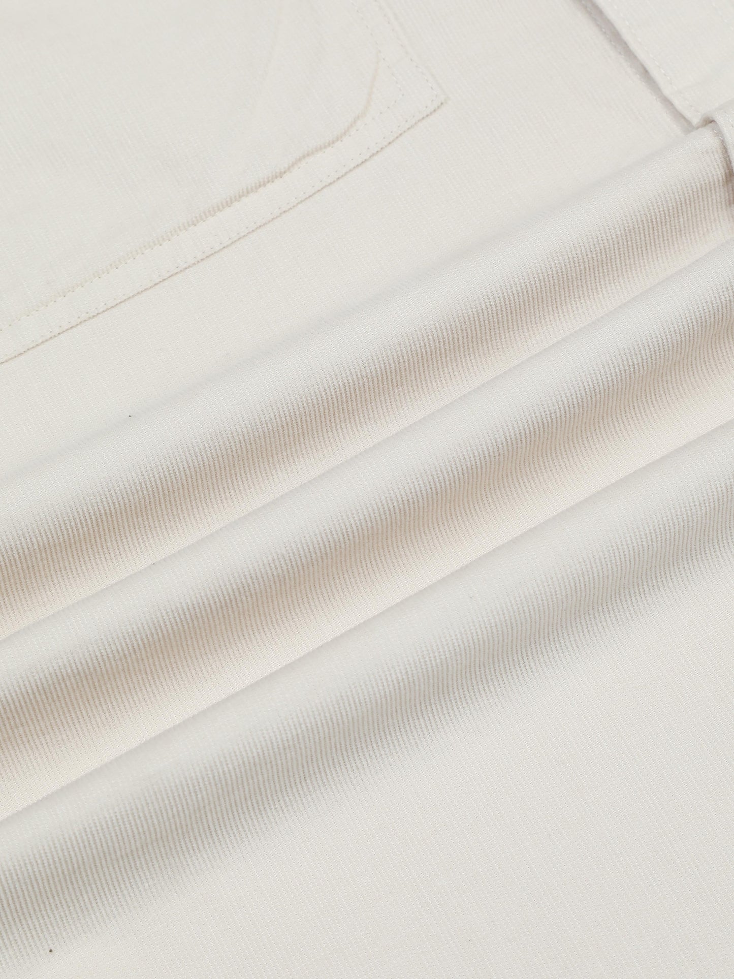 Vancouver Premium Cotton Cream Corduroy Double Pocket Shirt