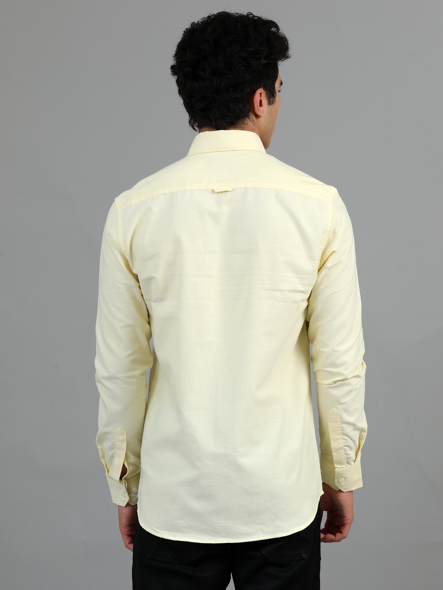 France Chrome Yellow Statement Solid Shirt