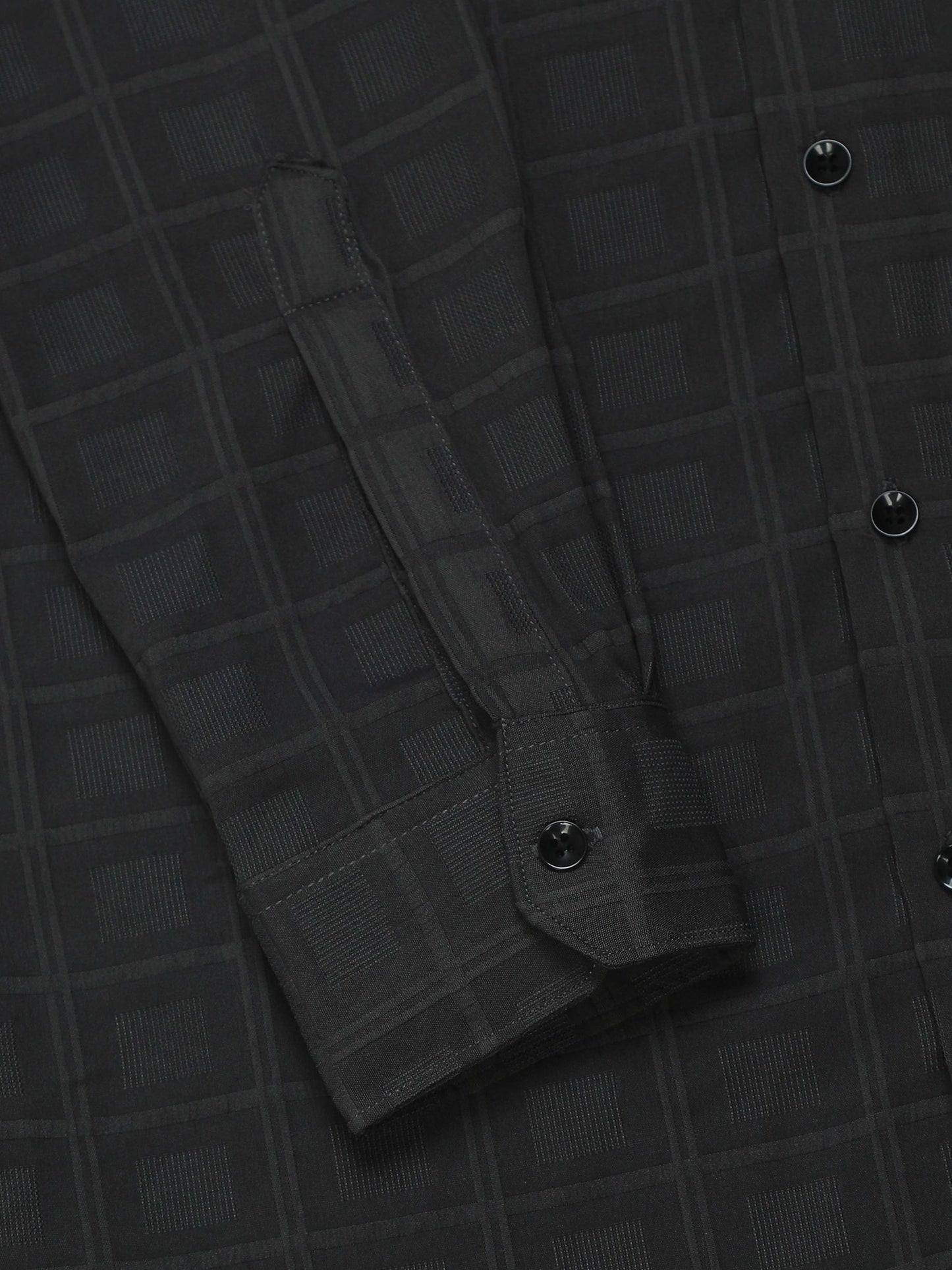 Geordie Bright Grey Timeless Self Checked Shirt