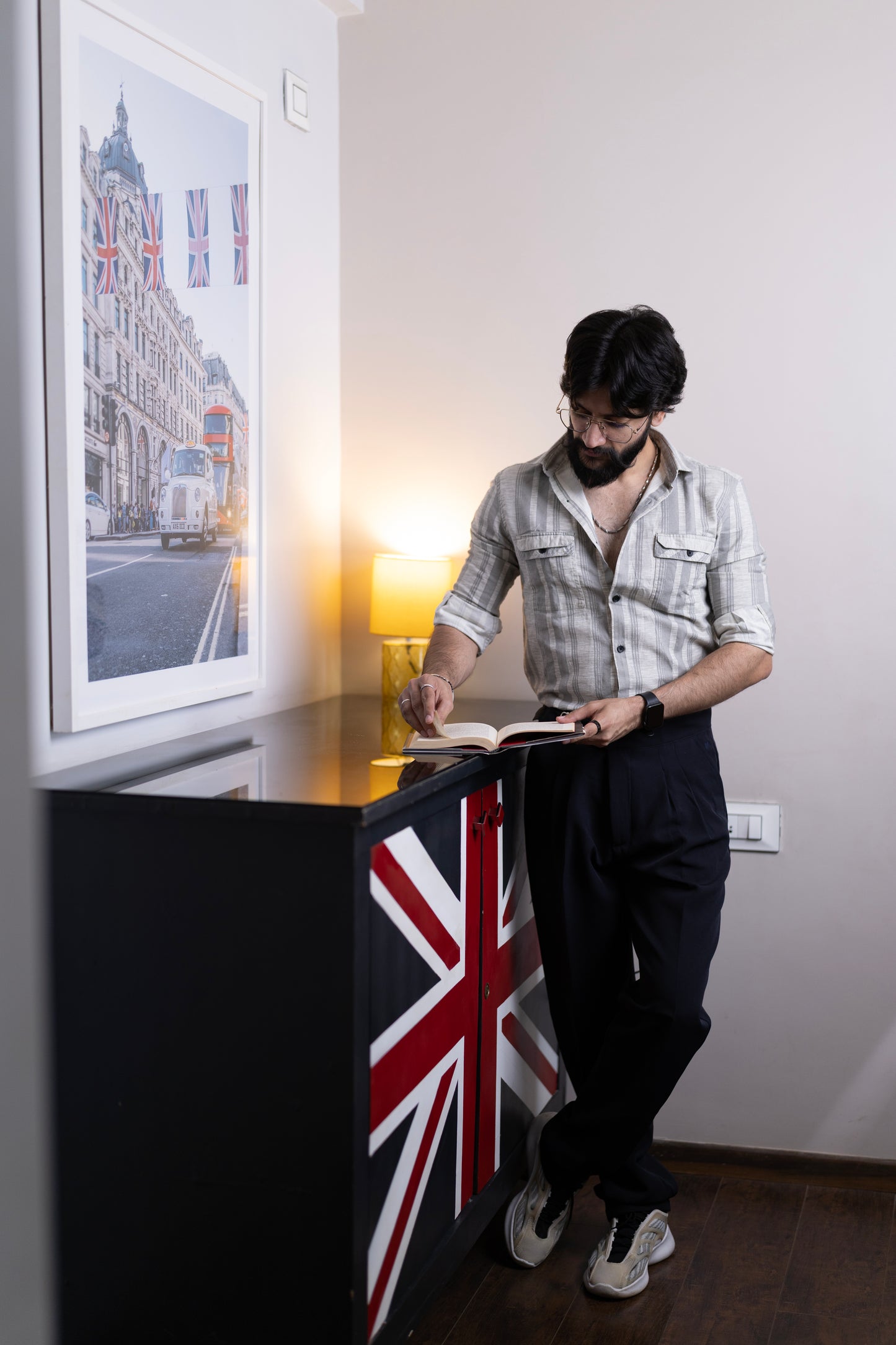 Mongolia Grey Stripe Shirt