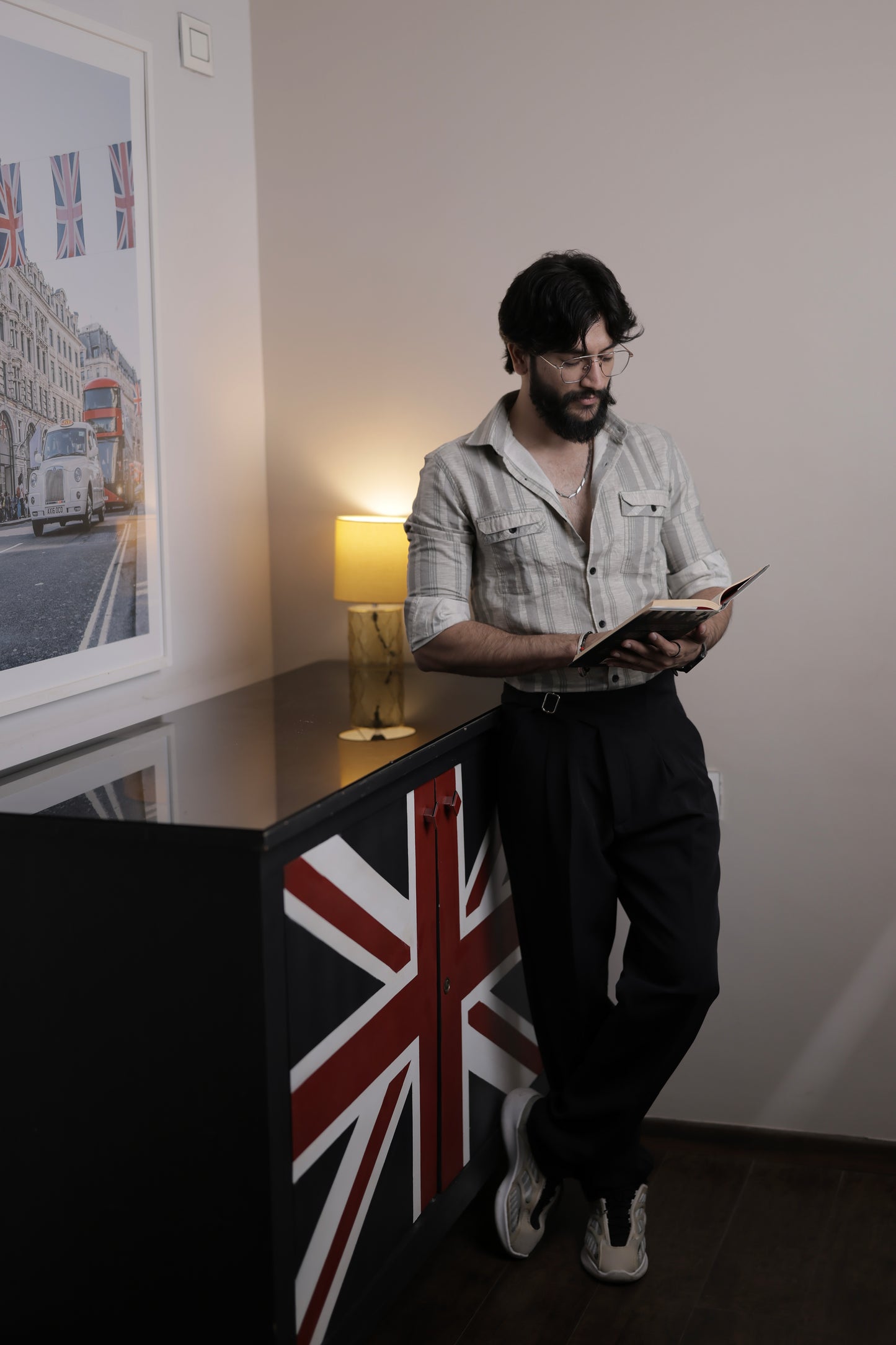 Mongolia Grey Stripe Shirt