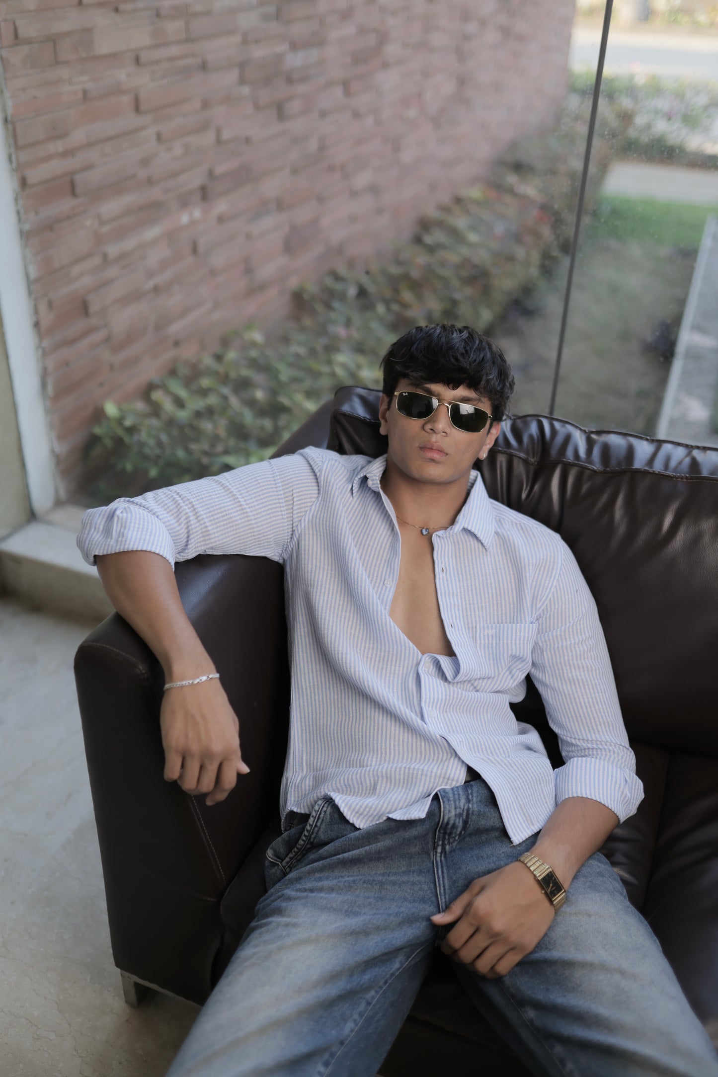 Venice Blue Thin Stripe shirt